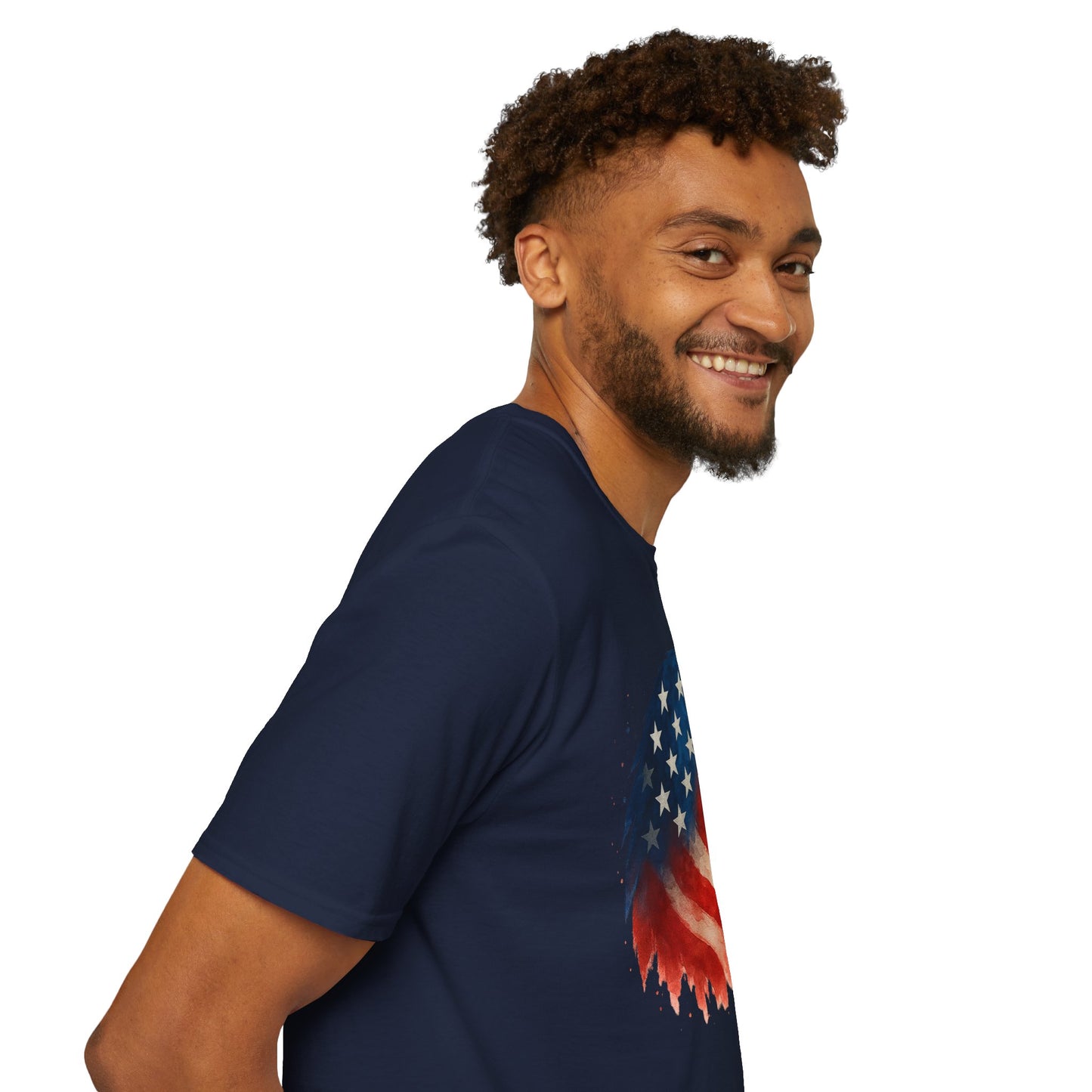 American Flag Eagle Shirt - 4th of July Patriotic Tee - USA Freedom T-Shirt - Independence Day Shirt - Bald Eagle Graphic Tee