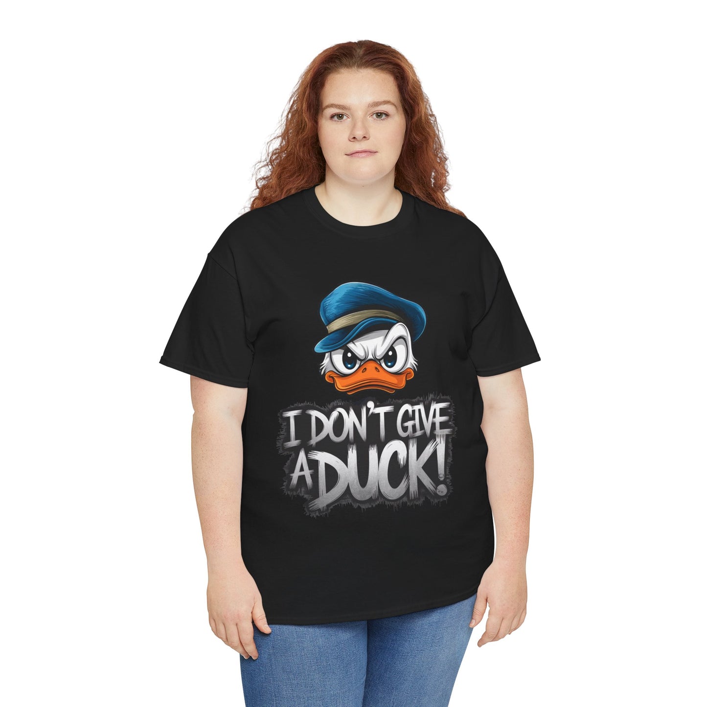 I Don’t Give a Duck Shirt – Funny Grumpy Duck Tee – Sarcastic Animal Graphic Shirt – Unisex Gift for Duck Lovers & Meme Fans