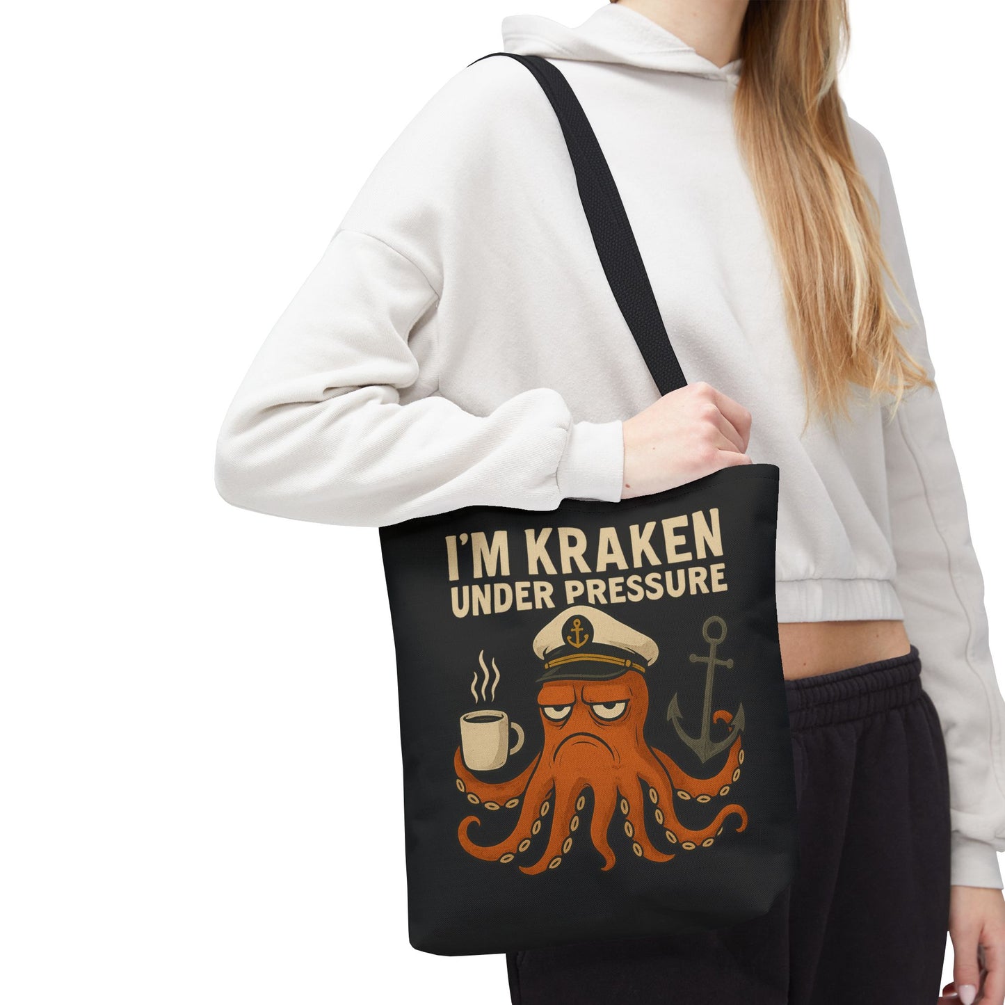 Stressed Octopus Tote Bag Nautical Bag Beach Tote Ocean Reusable Bag Seaside