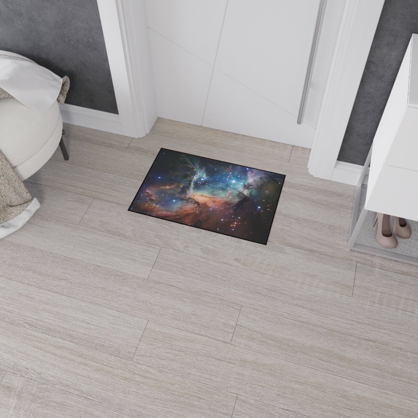 Floor Mat Space Door Mat Cosmic Welcome Mat Galactic Floor Mat Starry Welcome Mat