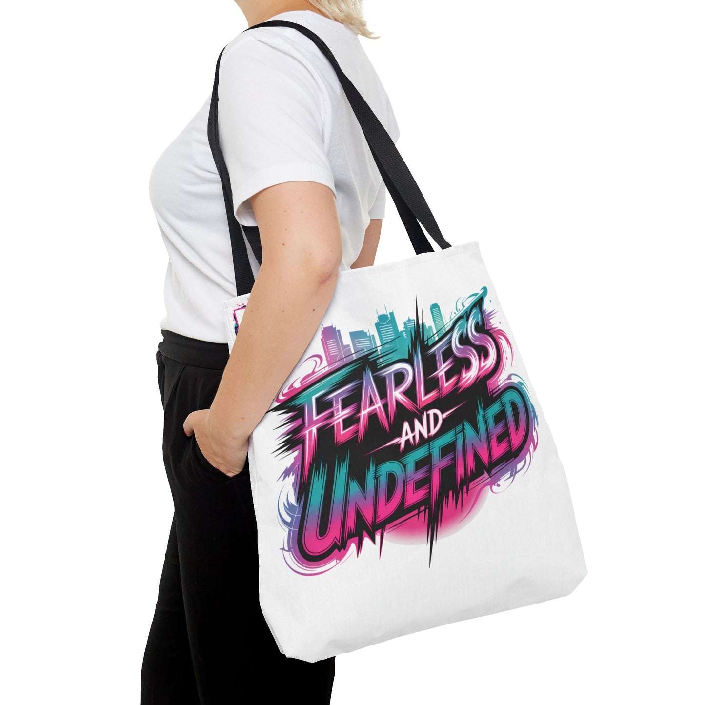 Custom Name Tote Bag | Fearless and Undefined Design | K-Pop Inspired Gift for Fans | Personalized Bold Aesthetic Bag | Trendy Streetwear Tote