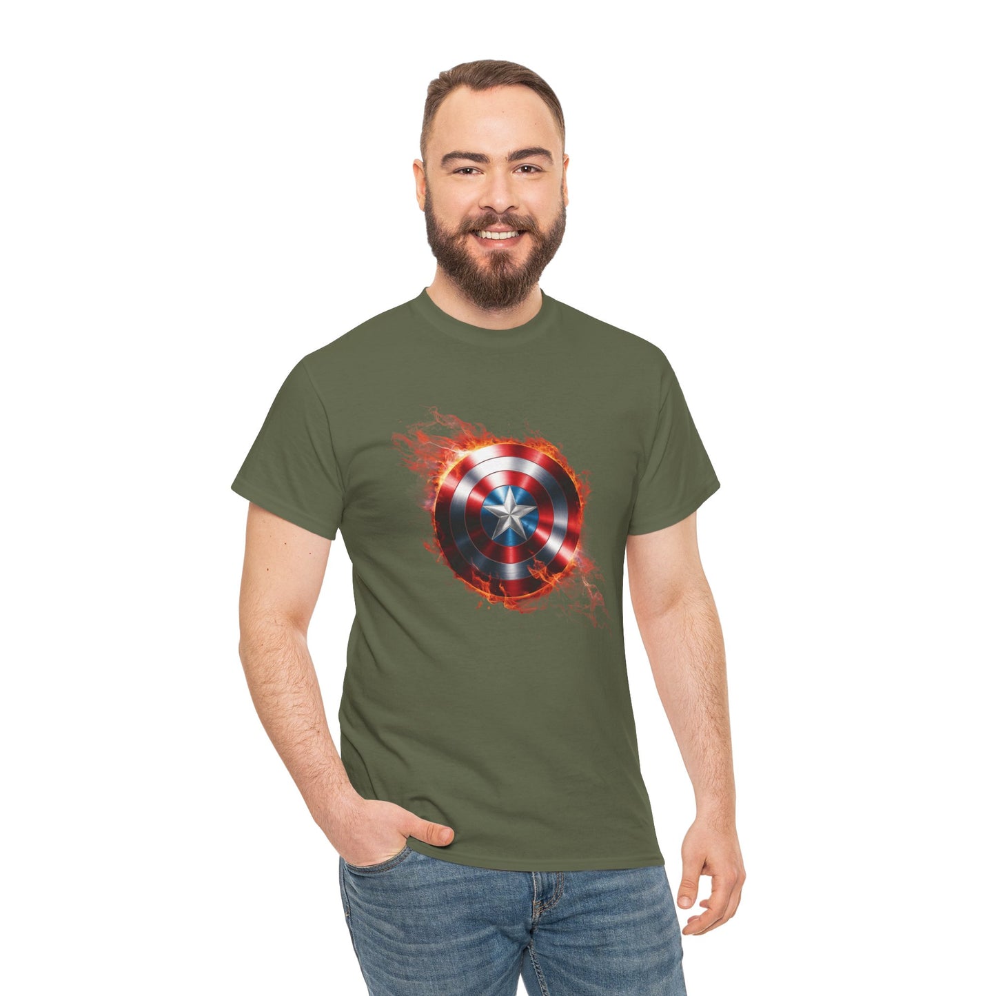 Captain America Flame Tee