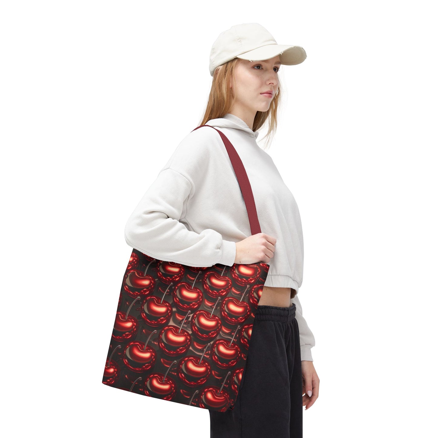 Cherry Tile Tote Bag