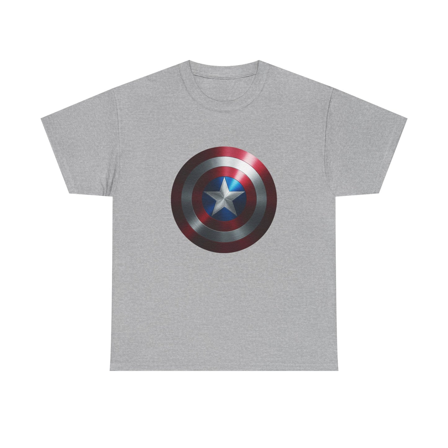Patriotic Hero Shield Shirt – Star Emblem Graphic Tee – Super Soldier Gift – Comic Inspired Unisex Shirt – Cosplay Convention Top