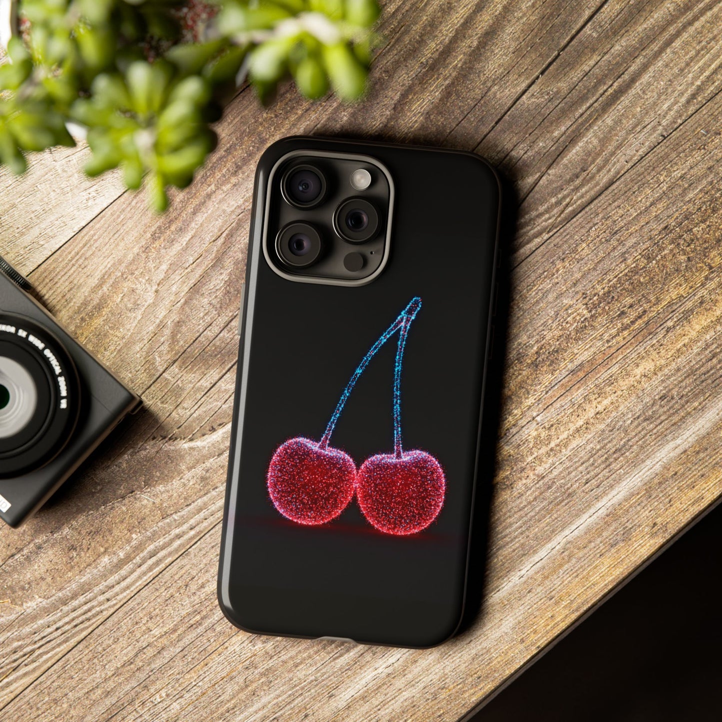 iPhone Case Bioluminescent Cherries Cherry Phone Case Cherry iPhone Case