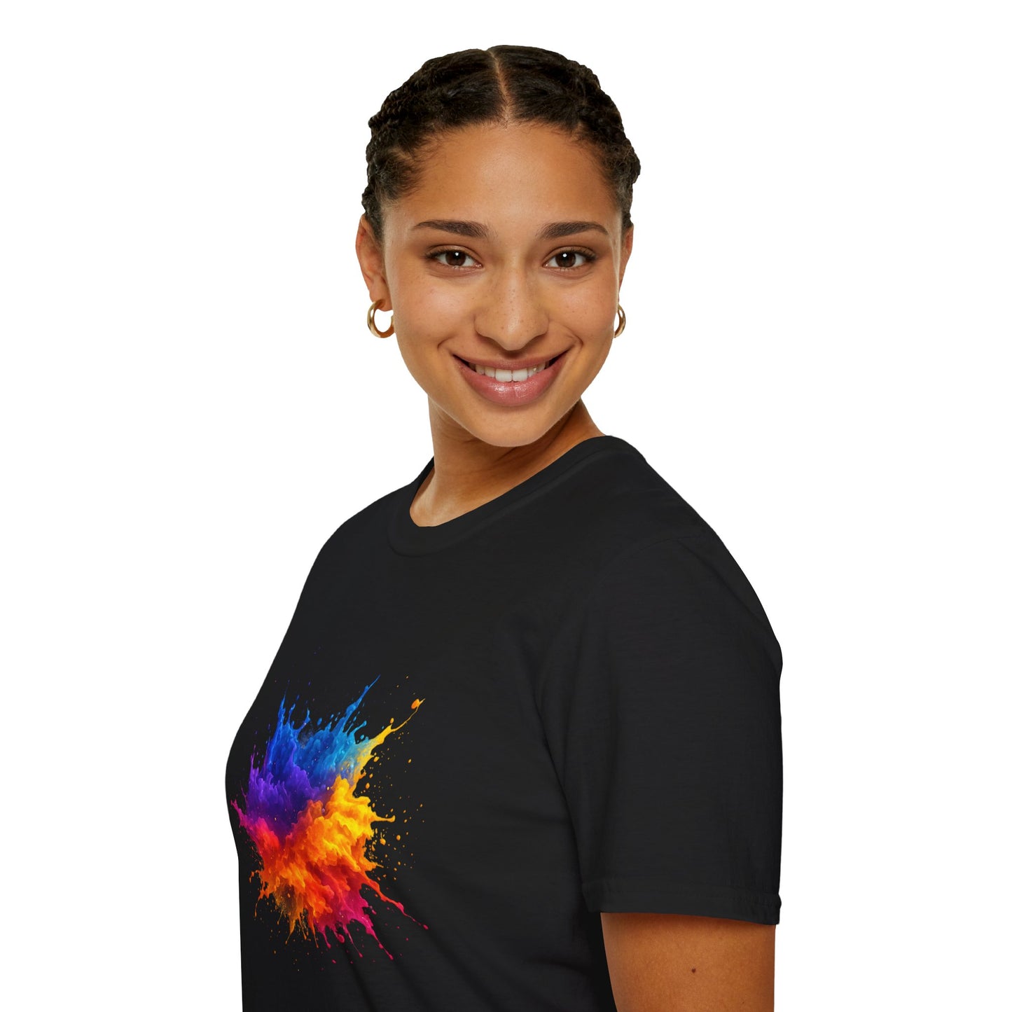 Color Burst Paint Splash Shirt – Vibrant Abstract Art Tee for Creatives & Color Lovers Colorful Apparel