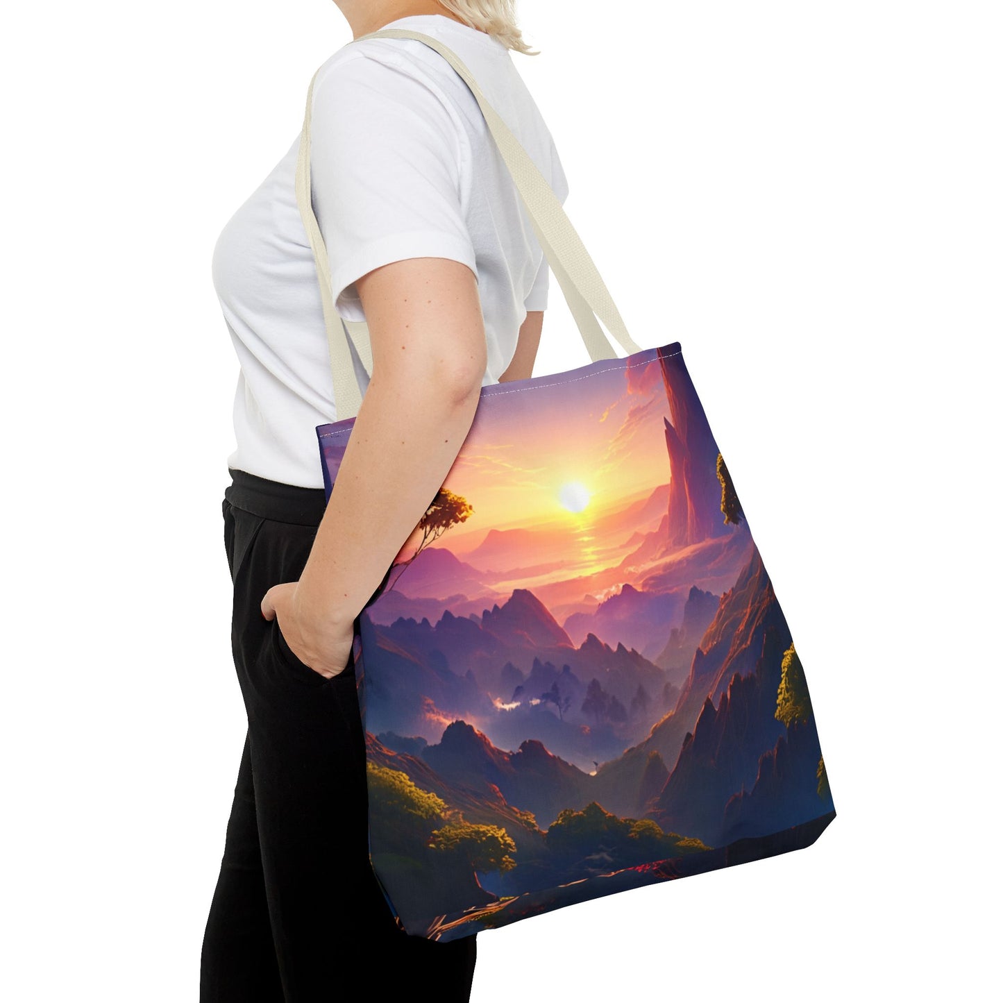 Sunset Landscape Tote Bag