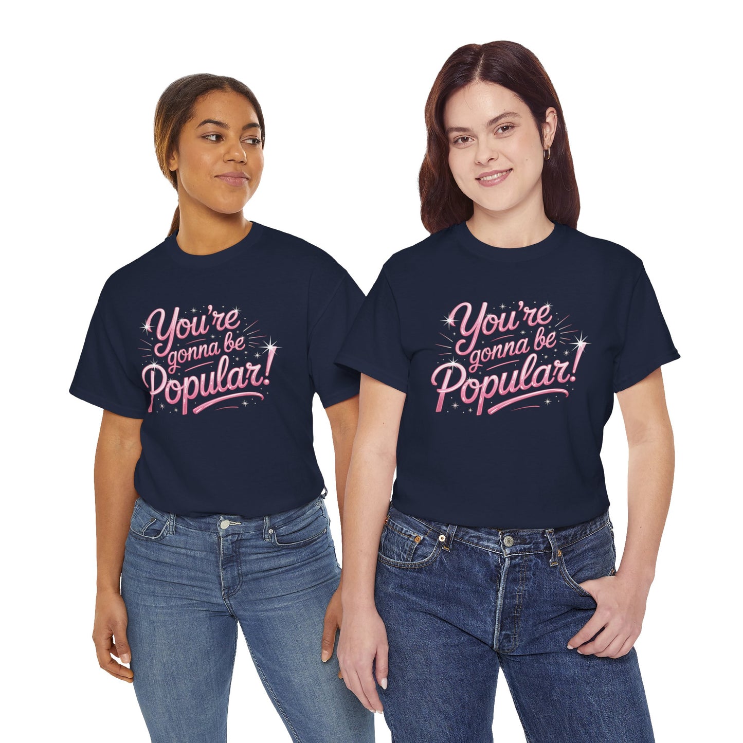 You’re Gonna Be Popular Wicked Musical Tee – Broadway Quote Shirt – Funny Retro Typography T-Shirt for Theatre Fans & Musical Lovers