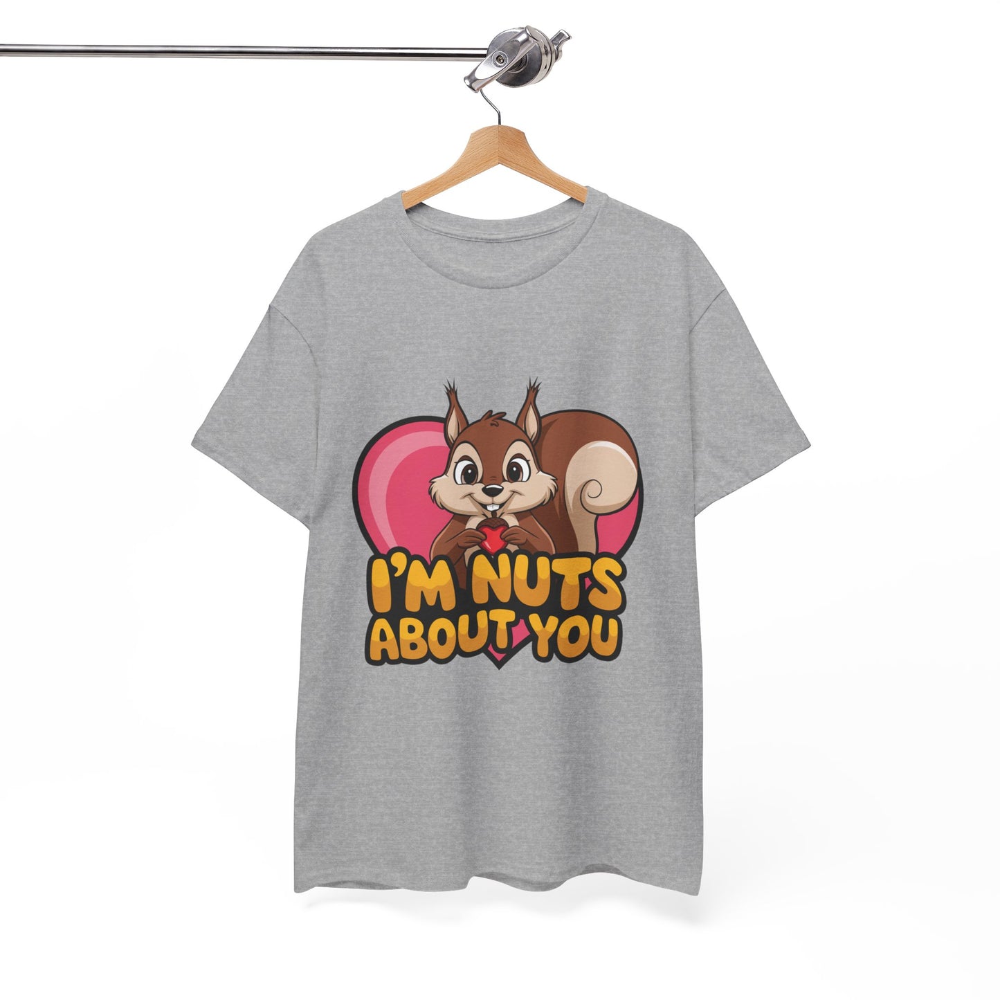 I’m Nuts About You Shirt, Funny Valentine Shirt, Squirrel Love T Shirt, Cute Animal Pun Tee, Valentine Gift For Him Her