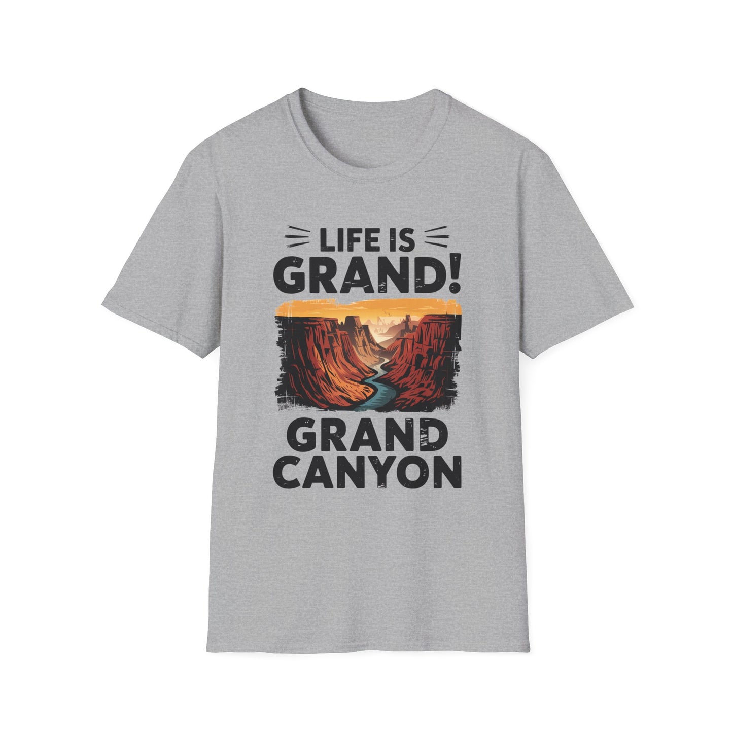 Life is Grand T-Shirt – Grand Canyon Graphic Tee | Funny National Park Shirt | Arizona Souvenir | Unisex Hiking Travel Gift Tee