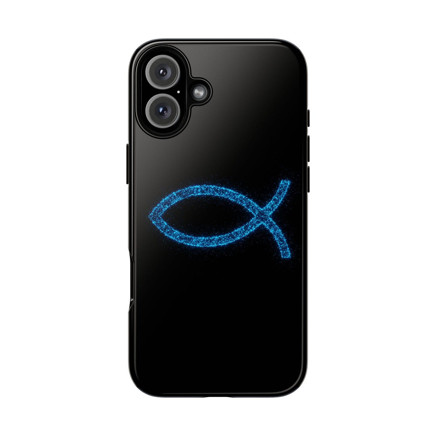 Stylish Tough iPhone Case with Sparkling Fish Design - Durable Phone Protection
