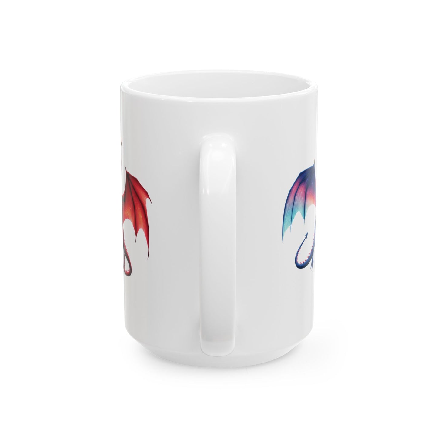 Colorful Dragon Mug | Fantasy Coffee Cup | Cute Dragon Gift for Kids & Adults | Gamer, DnD, Magic Lover Mug | Unique Creature Art