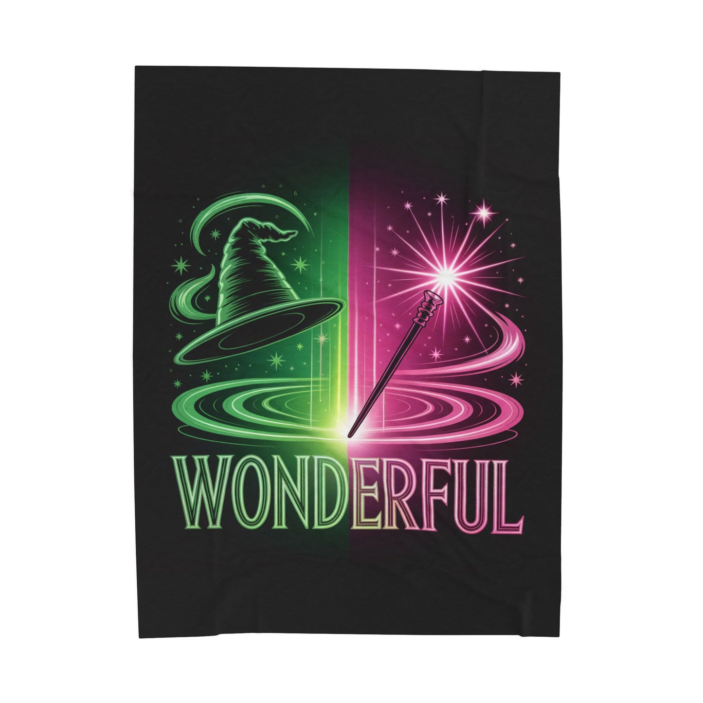Wonderful Broadway-Inspired Blanket, Neon Theater Throw, Cozy Musical Gift, Soft Fleece Bed Blanket, Magical Room Decor For Broadway Fans