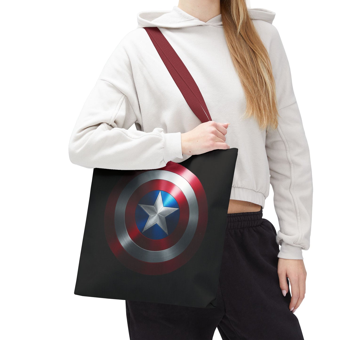 Heroic Shield Tote Bag - Stylish Marvel-Inspired Carryall for Fans