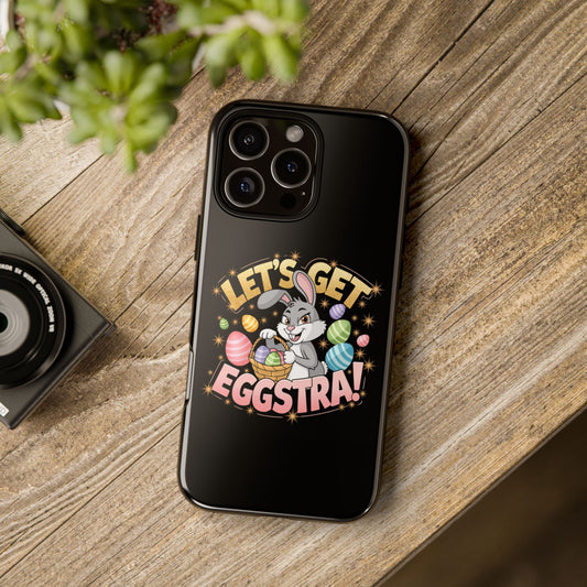 iPhone Case Easter Bunny 'Let's Get Eggstra Phone Case Easter iPhone Case