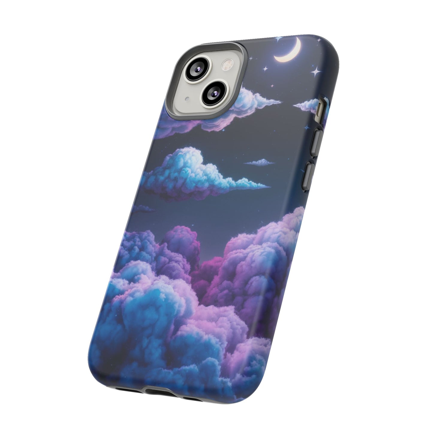 Dreamy Clouds & Moon Tough iPhone Case
