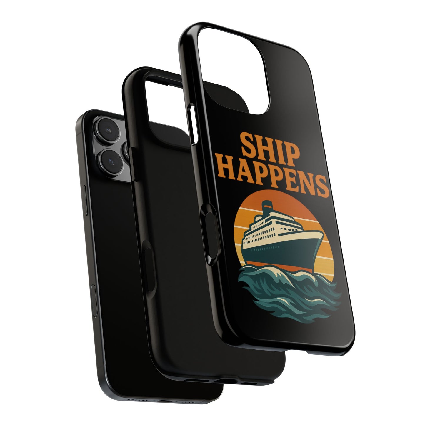 iPhone Case Ship Happens Sunset Cruise Case Gift for Travel Lovers Nautical Phone Case Cruise Accessory