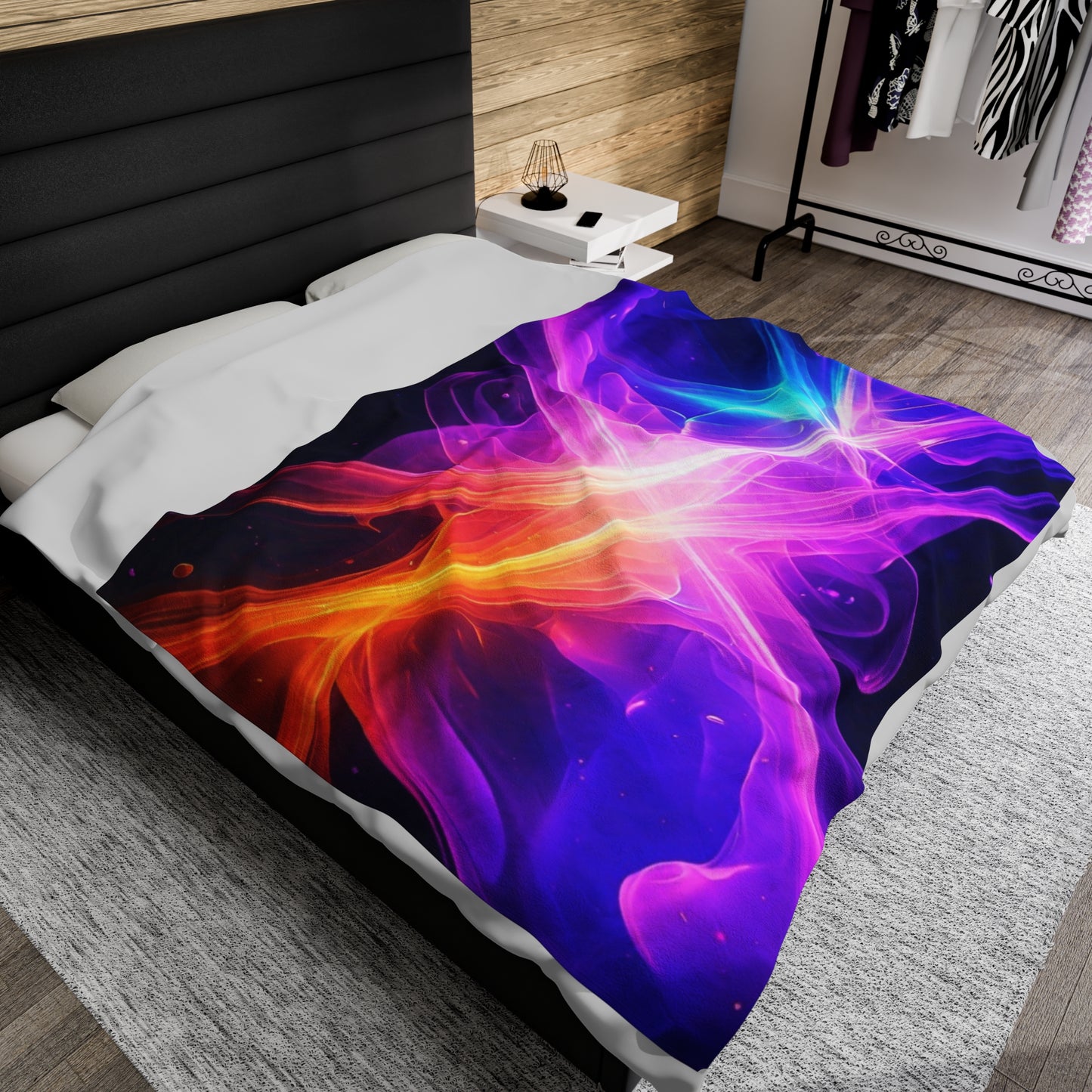 Color Splash Plush Velveteen Blanket