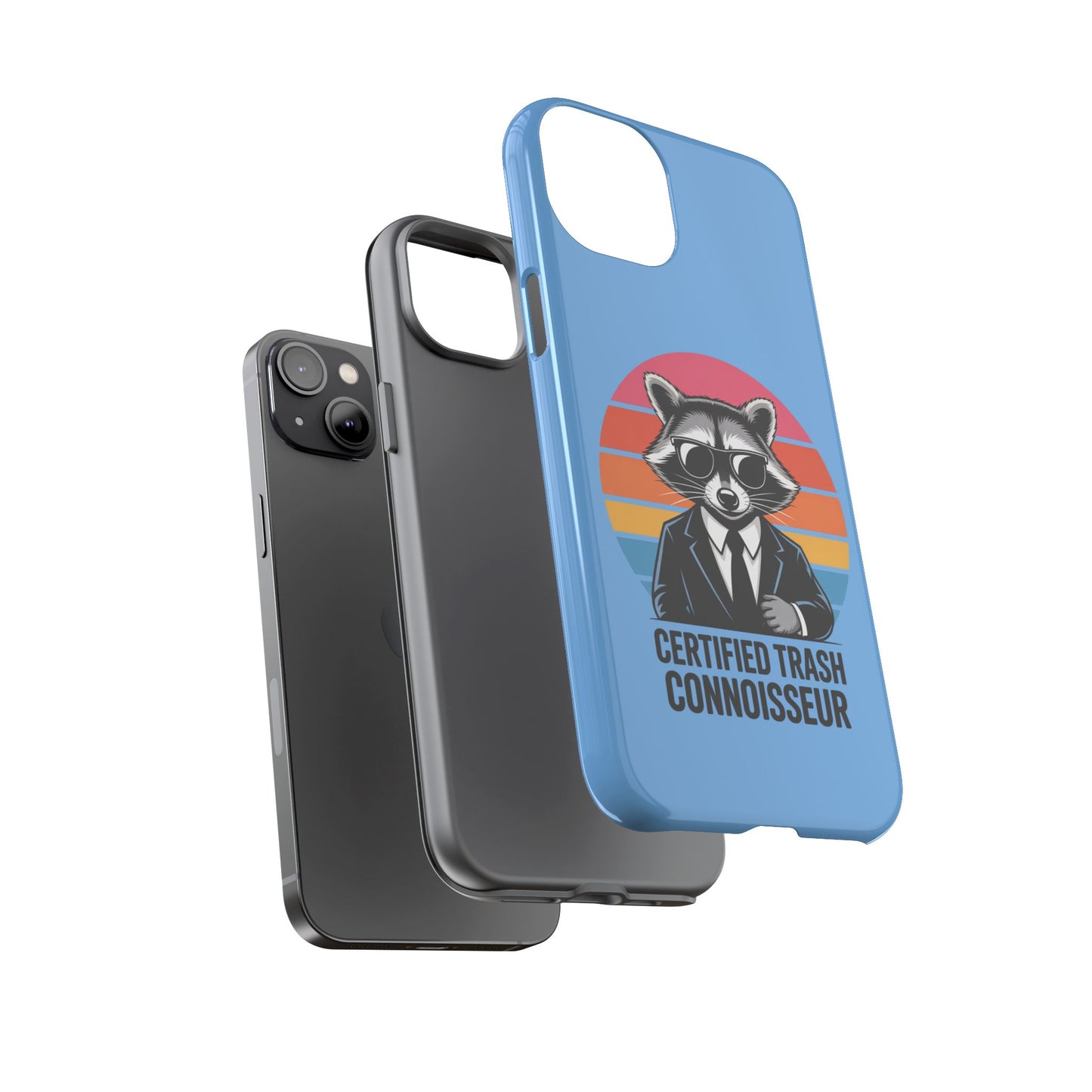 Humorous Raccoon Phone Case - Certified Trash Connoisseur