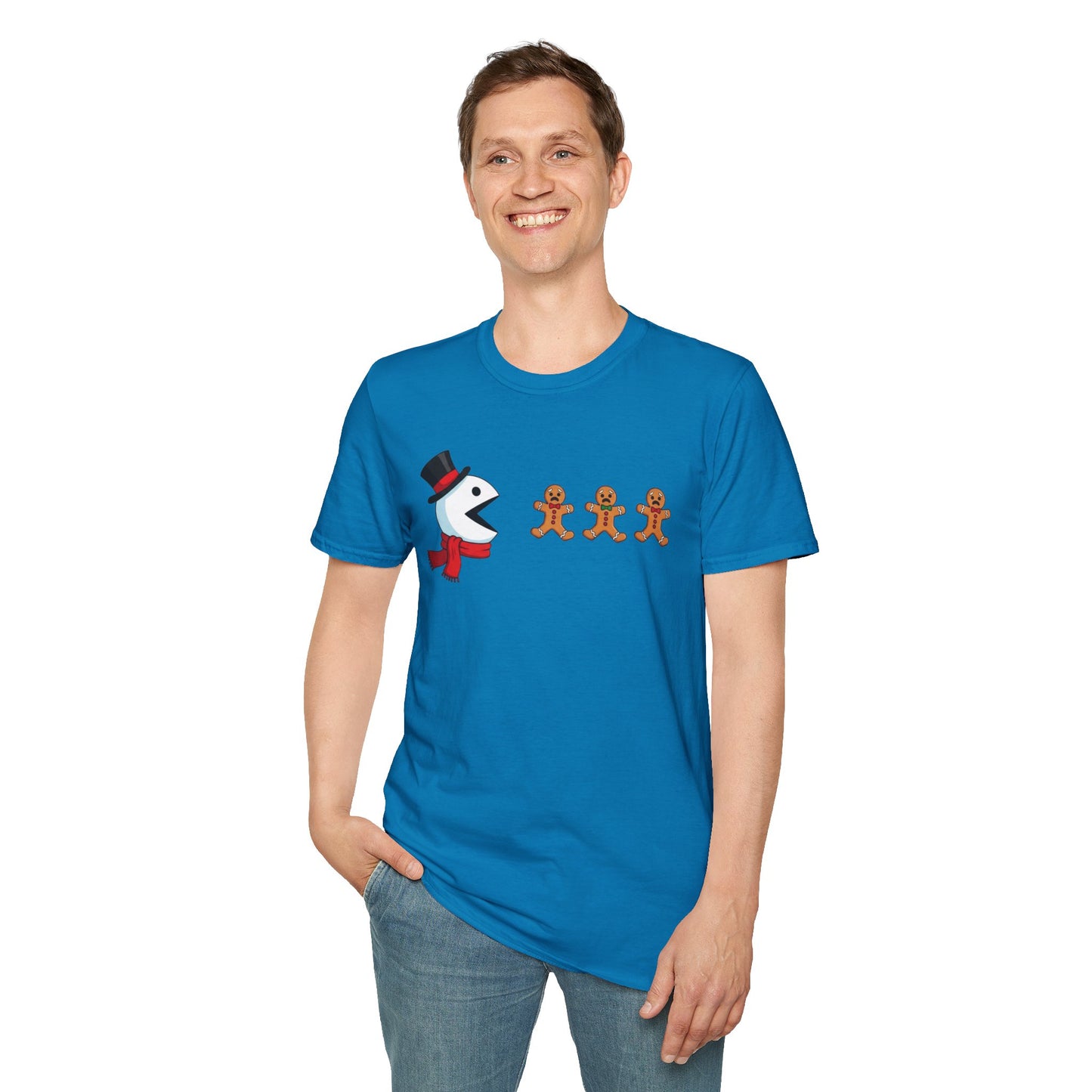 Funny Snowman And Gingerbread T-Shirt, Cute Christmas Tee, Holiday Humor Shirt, Festive Graphic Tee For Men And Women, Winter Gift Idea