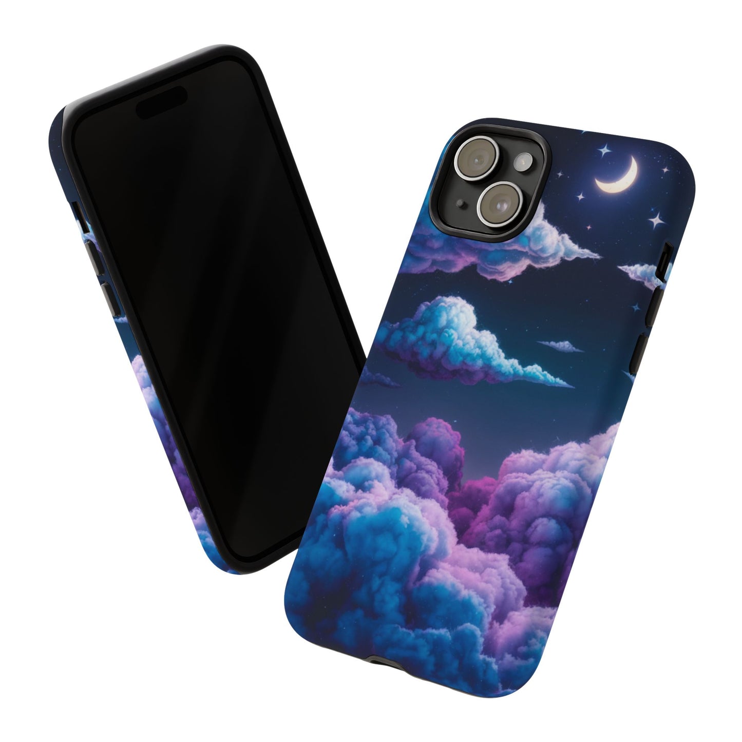 Dreamy Clouds & Moon Tough iPhone Case