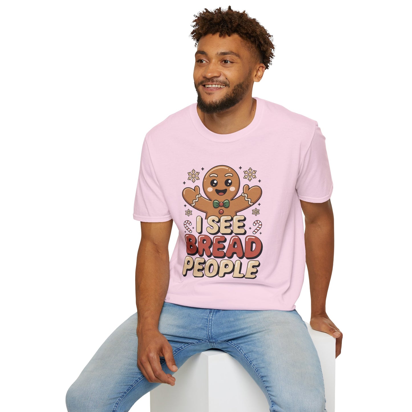 I See Bread People Shirt, Gingerbread Man Christmas Tee, Funny Holiday Baking Shirt, Cute Gingerbread Cookie TShirt, Xmas Humor Shirt, Food Pun Tee