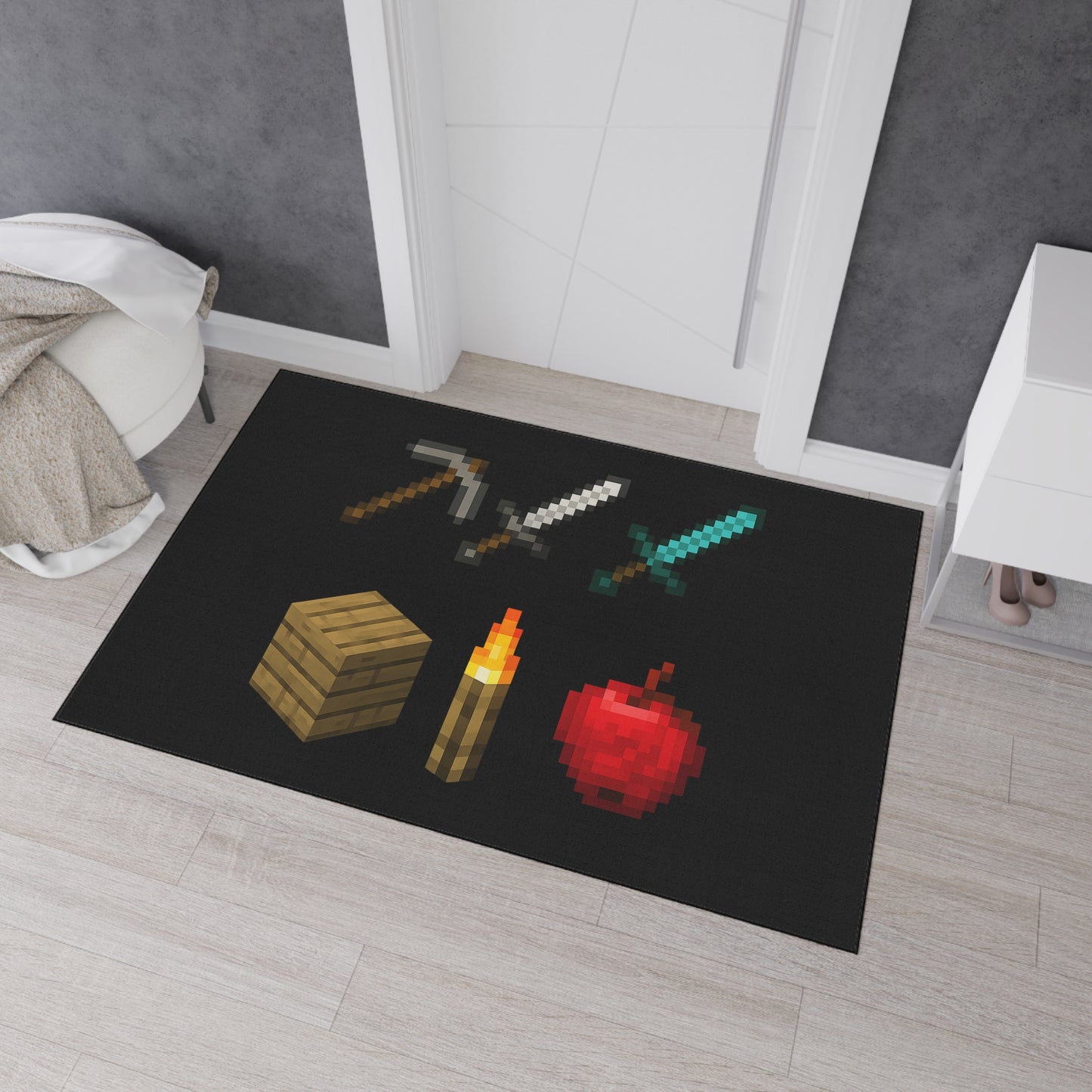 Minecraft Heavy Duty Floor Mat Gamer Decor for Home & Office Geeky Welcome Mat Door mat