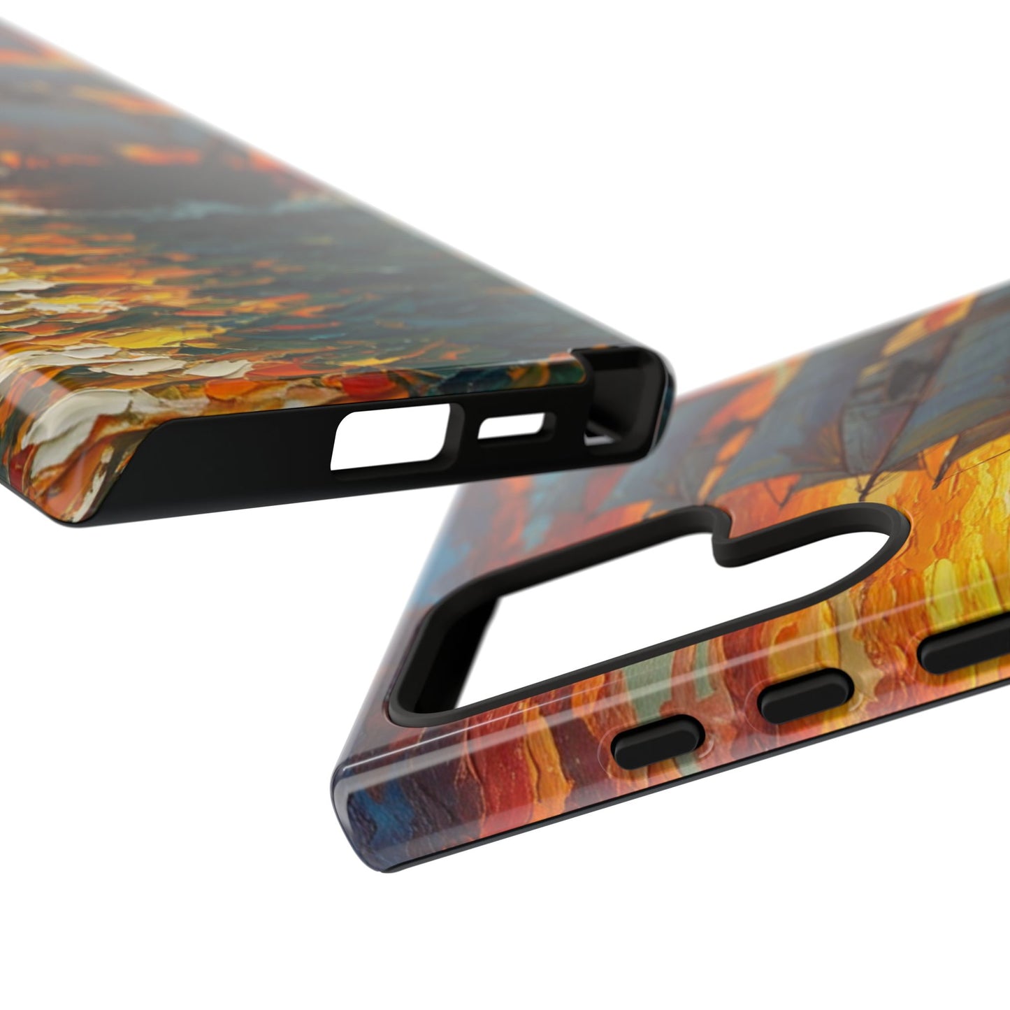 Samsung Galaxy Case - Ship Sailing at Sunset Design