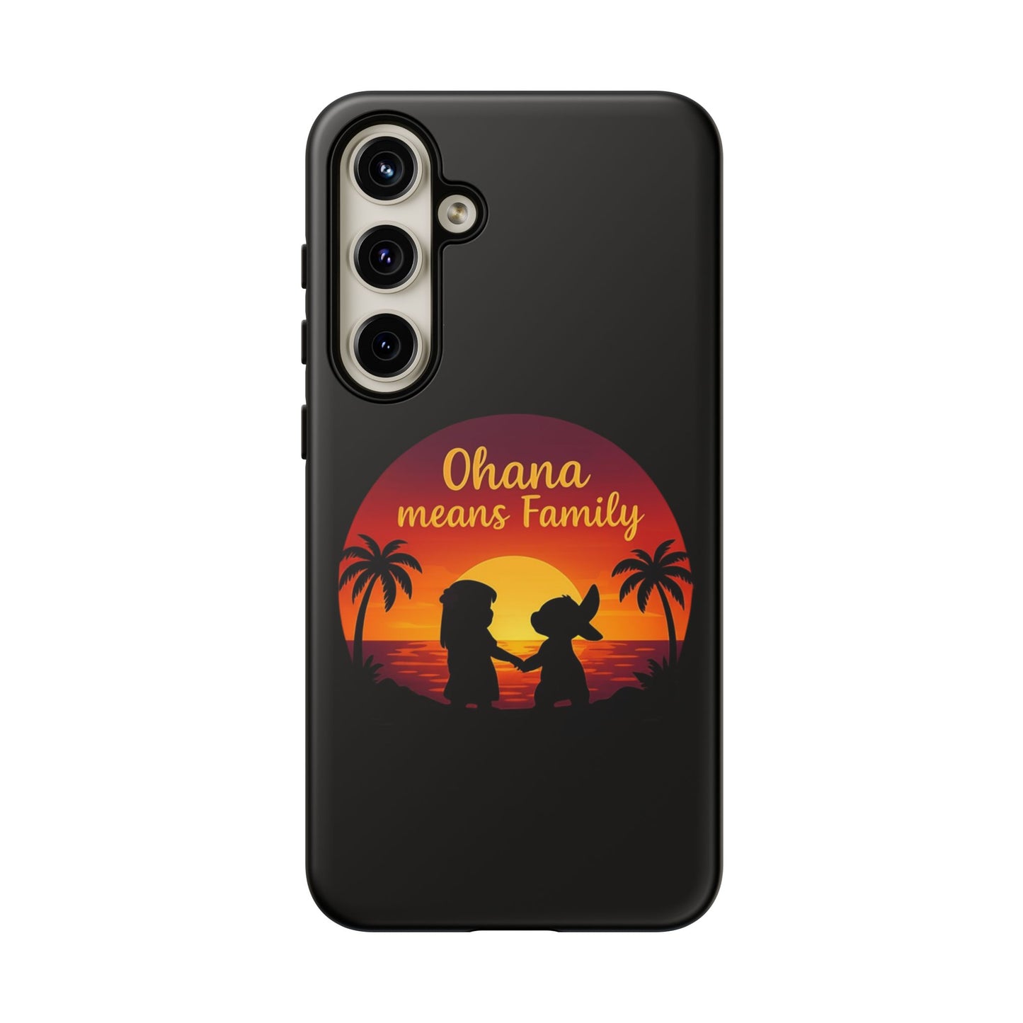 Ohana Means Family Samsung Case – Cute Hawaii Sunset Phone Cover – Lilo and Stitch-Inspired Gift – Protective Case for Galaxy S Series