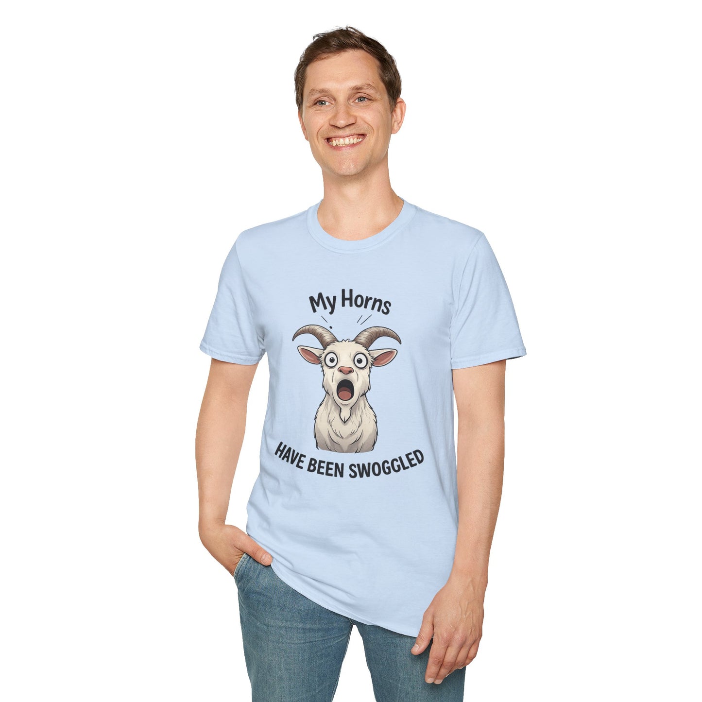Funny Goat Shirt, Hornswoggled Shirt, My Horns Have Been Swoggled, Goat Pun T Shirt, Animal Humor Tee, Silly Wordplay Shirt