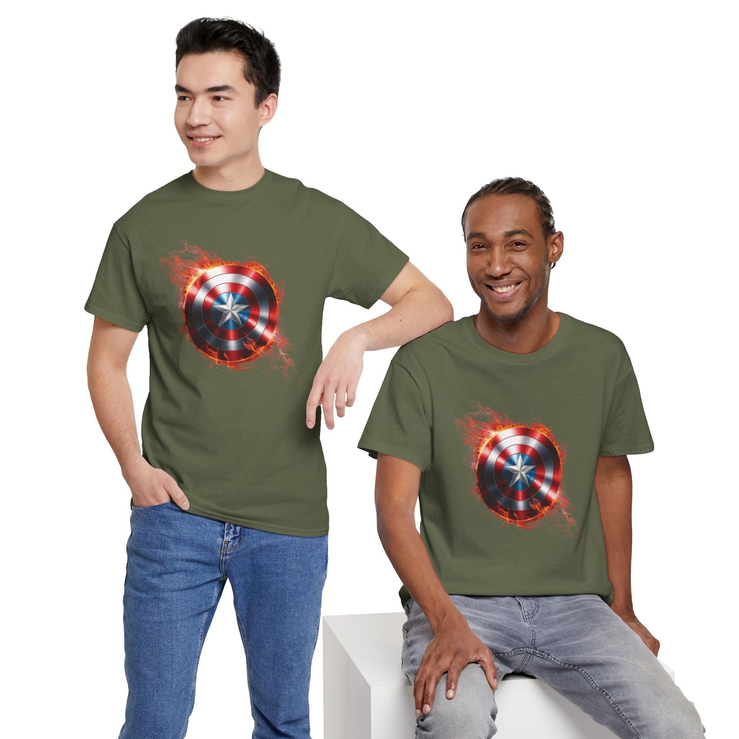 Captain America Flame Tee