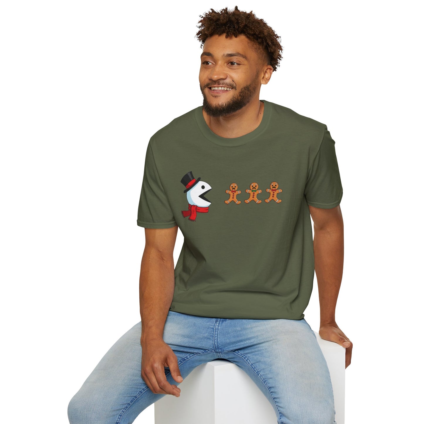 Funny Snowman And Gingerbread T-Shirt, Cute Christmas Tee, Holiday Humor Shirt, Festive Graphic Tee For Men And Women, Winter Gift Idea