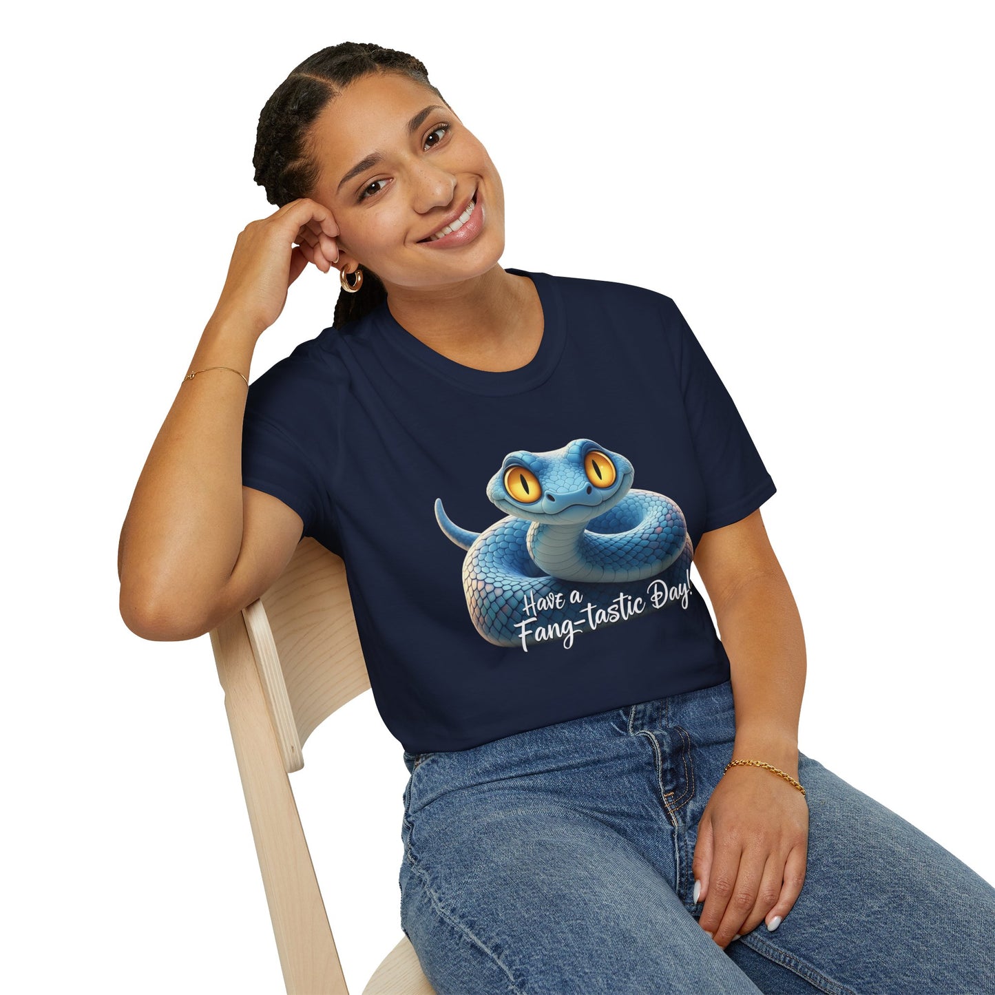Have A Fang-tastic Day Snake T-Shirt, Funny Reptile Tee, Cute Snake Lover Gift, Animal Pun Shirt, Humor Top For Her Or Him