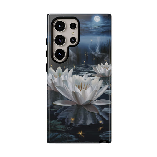 Samsung Galaxy Tough Case - Water Lillies Moonlit Sky Phone Cover