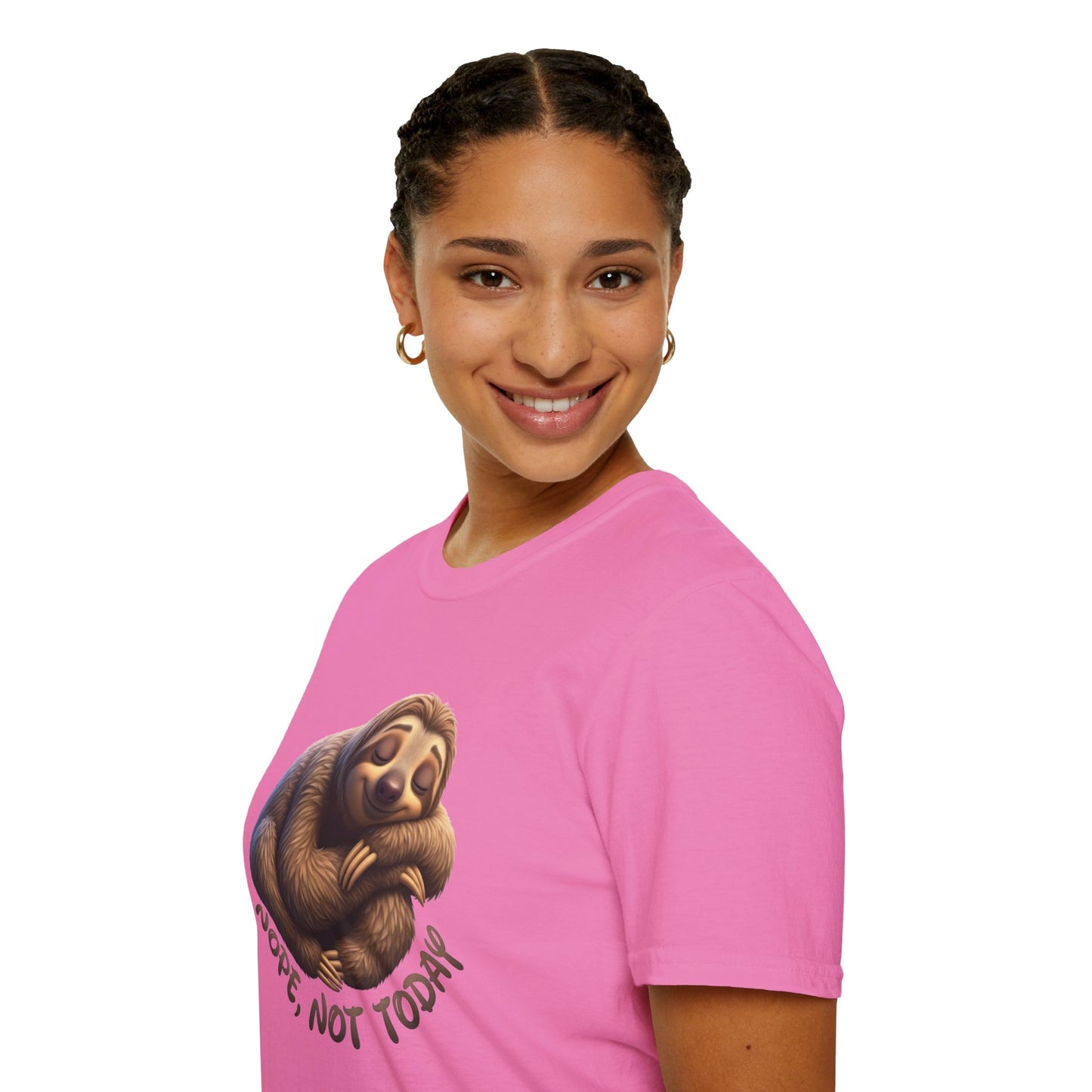 Nope Not Today Sloth T-Shirt, Funny Lazy Day Shirt, Cute Animal Lover Tee, Relaxed Humor Top, Chill Gift Idea For Men And Women
