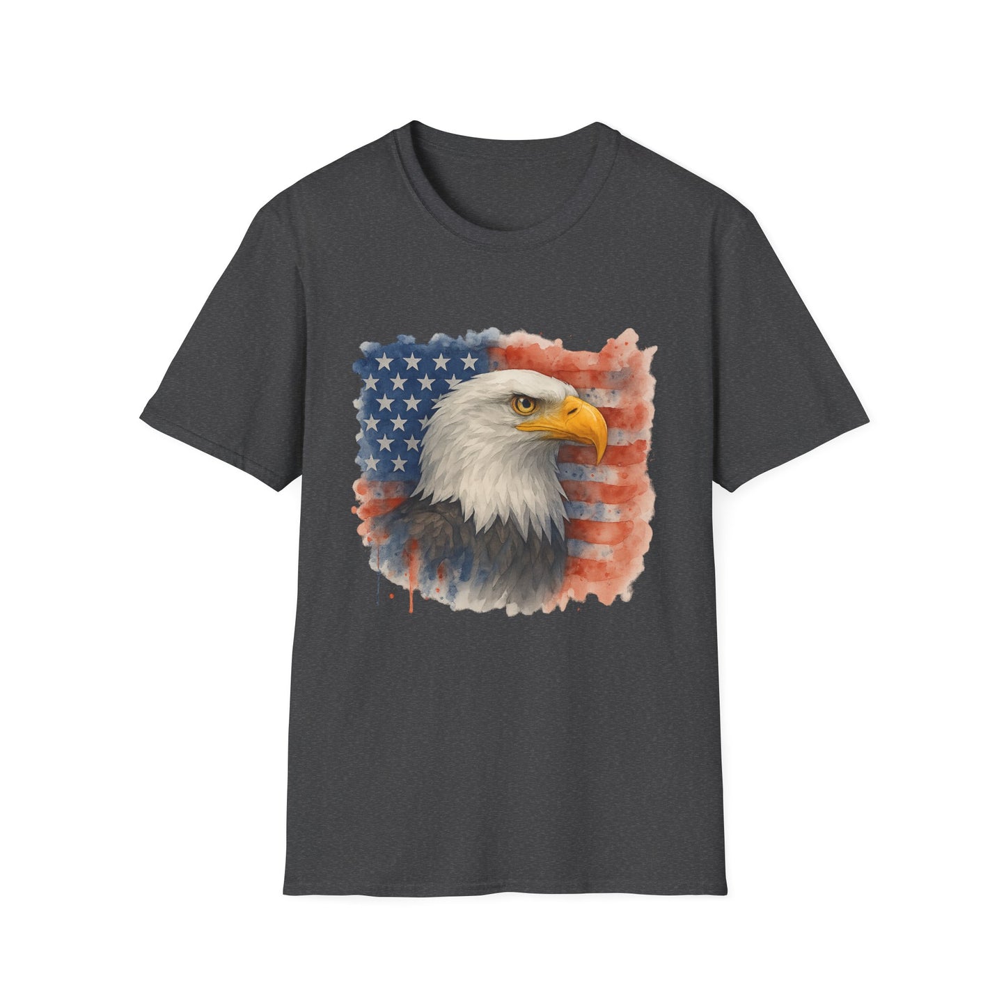 American Eagle & Flag T‑Shirt | Patriotic Graphic Tee | Bald Eagle USA Shirt | 4th of July Tee | Independence Day Apparel