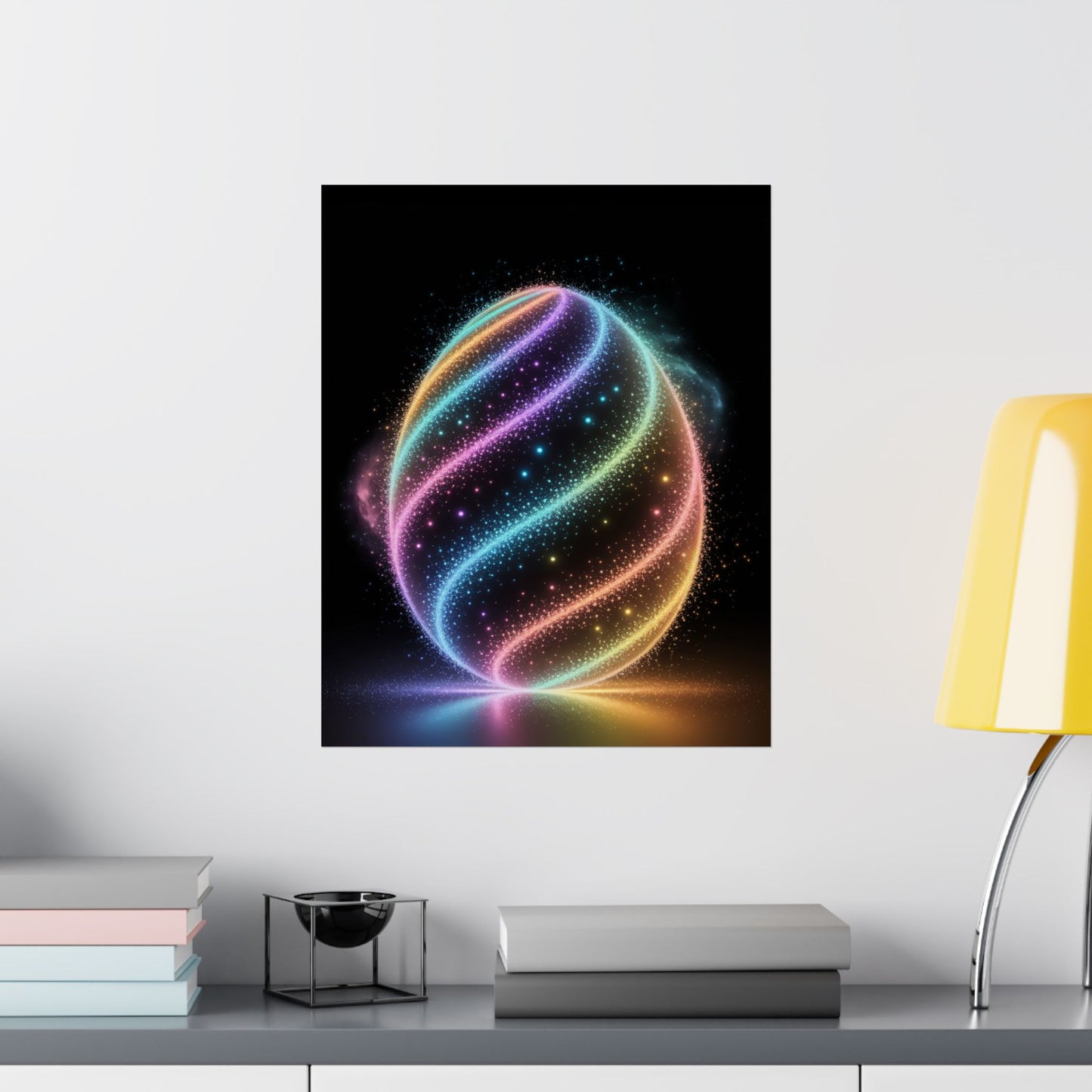 Easter Poster Bioluminescent Easter Egg Wall Art Easter Decor Easter Decoration