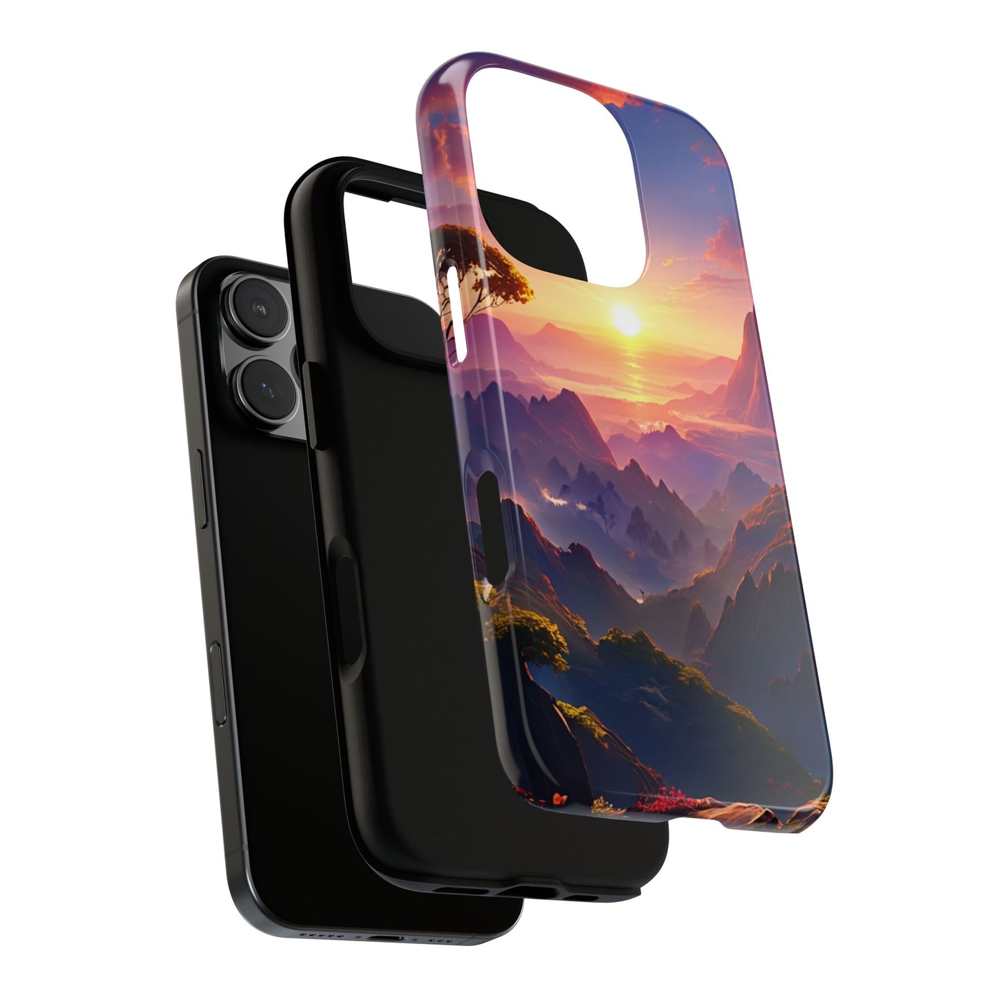 iPhone Tough Case - Artistic Sunset Landscape