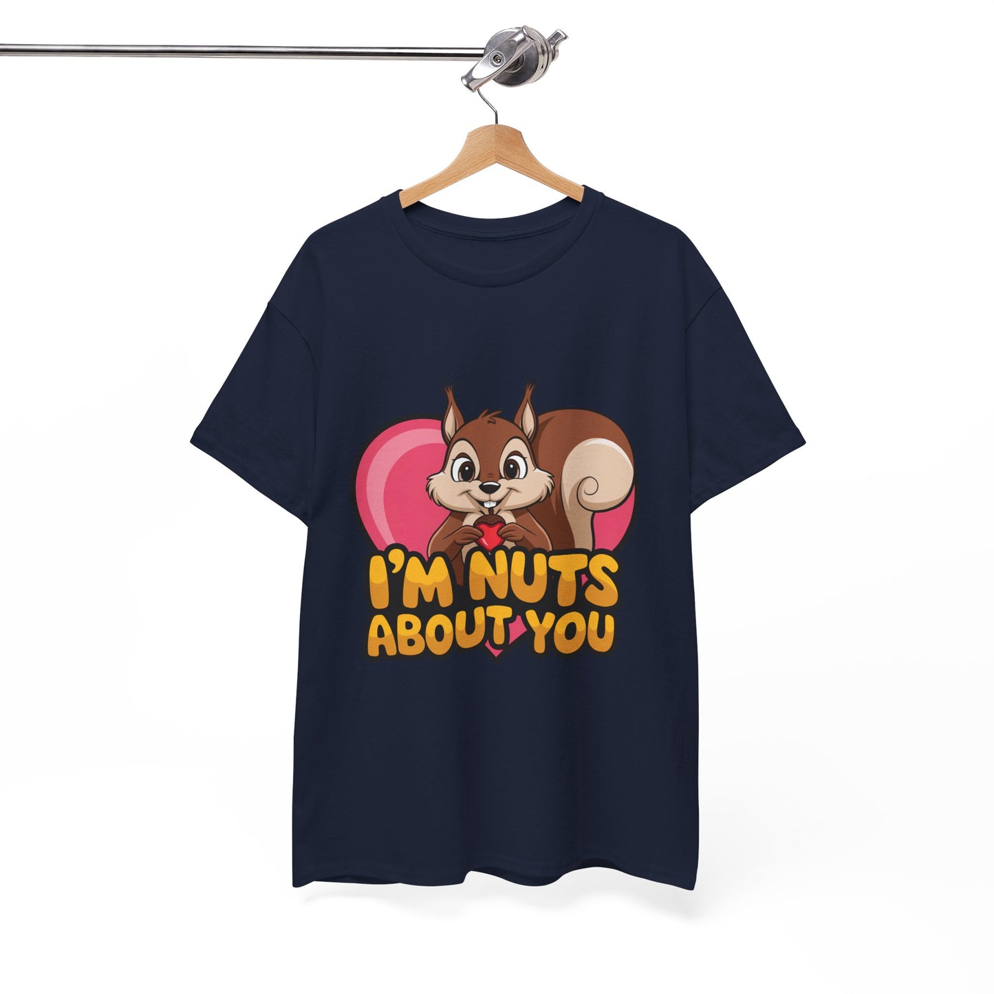 I’m Nuts About You Shirt, Funny Valentine Shirt, Squirrel Love T Shirt, Cute Animal Pun Tee, Valentine Gift For Him Her