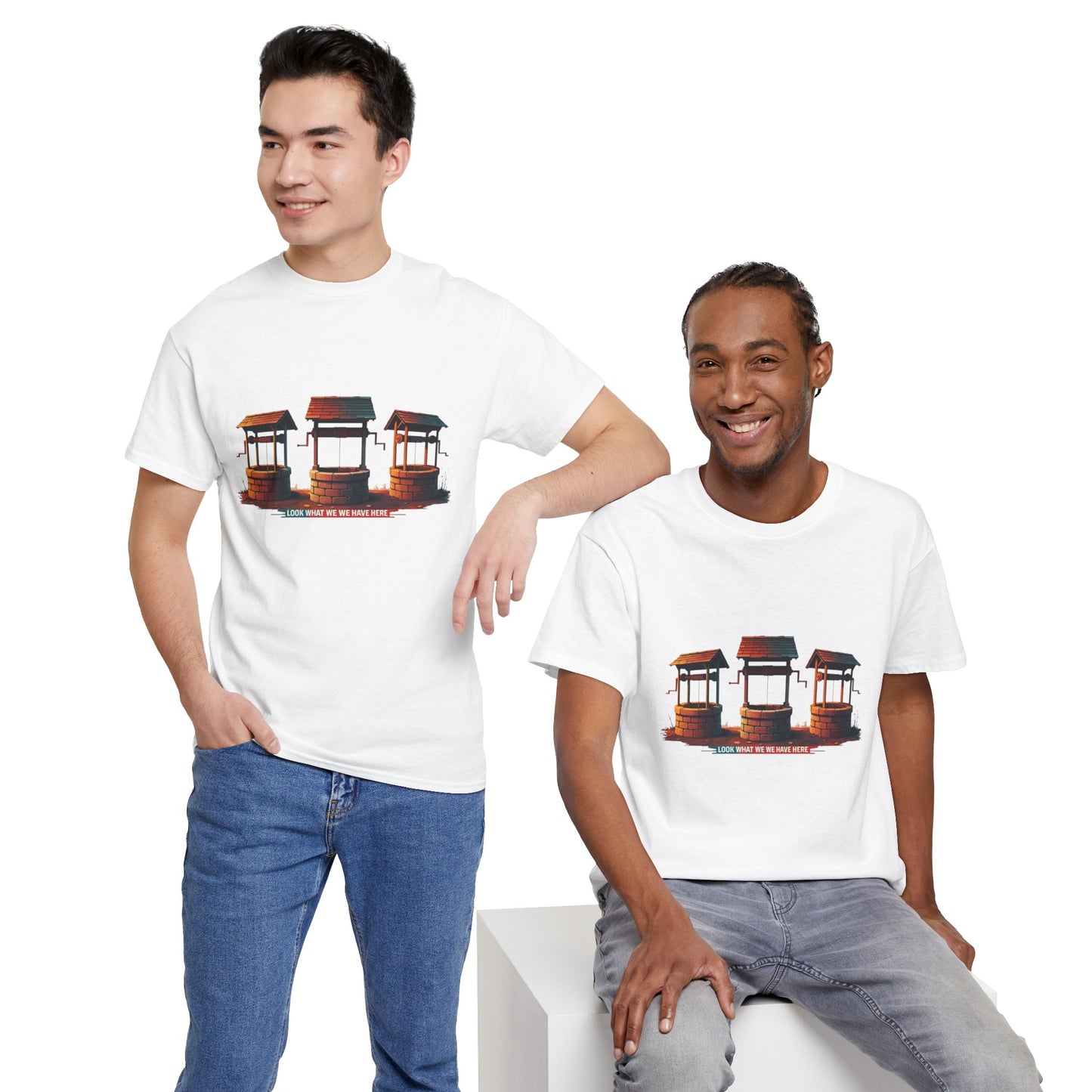 Funny “Well Well Well” T-Shirt • Pun Graphic Tee with Wishing Wells • Retro Vintage Humor Shirt • Gift for Pun Lovers & Joke Fans
