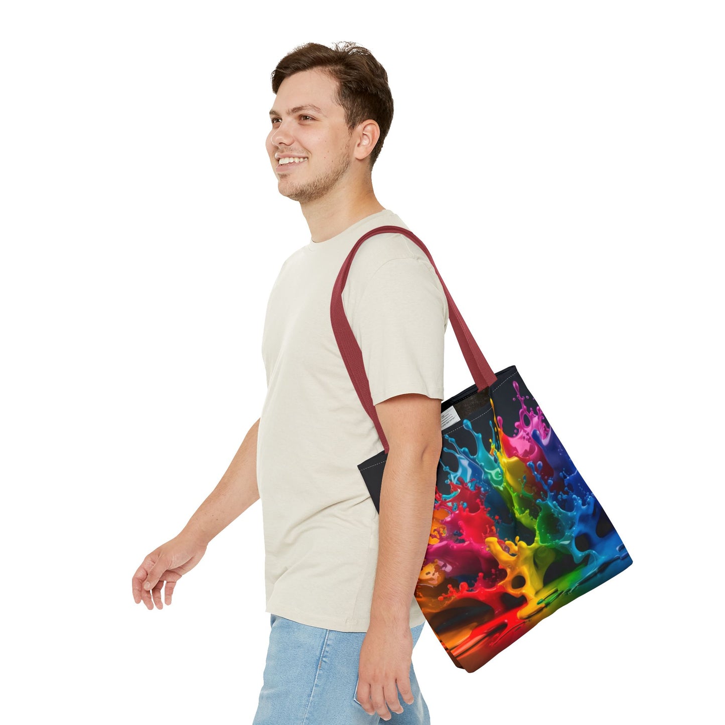 Colorful Splash Tote Bag - Vibrant Art for Every Occasion