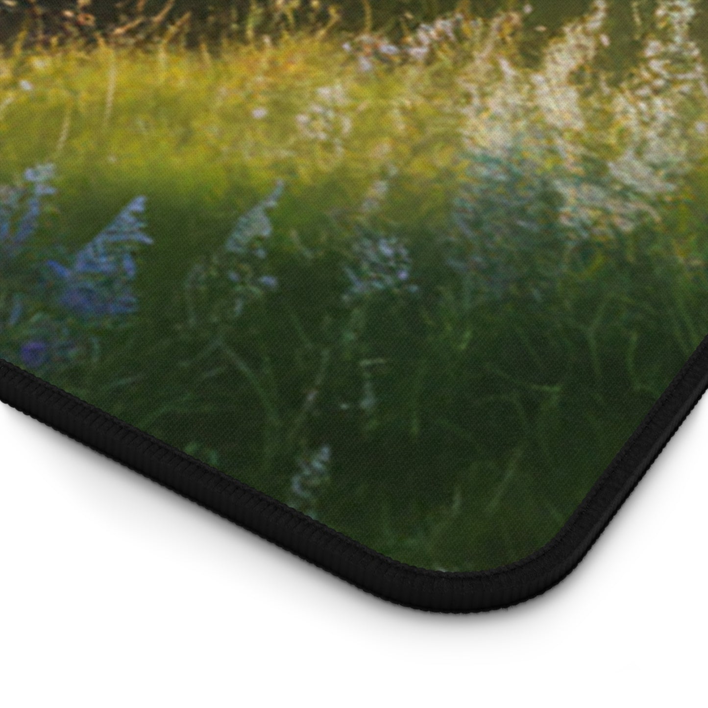 Desk Mat Mouse Pad with Forest Stream Design Nature Decor Office Decoration Stream Home Decor