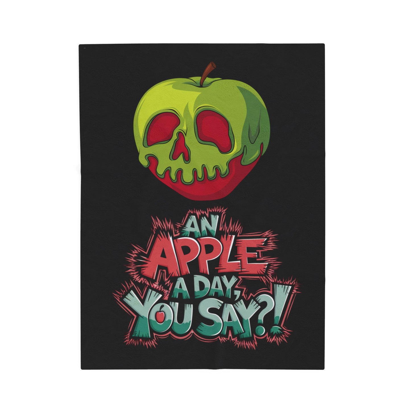 Plush Blanket - Poison Apple Design for Cozy Nights