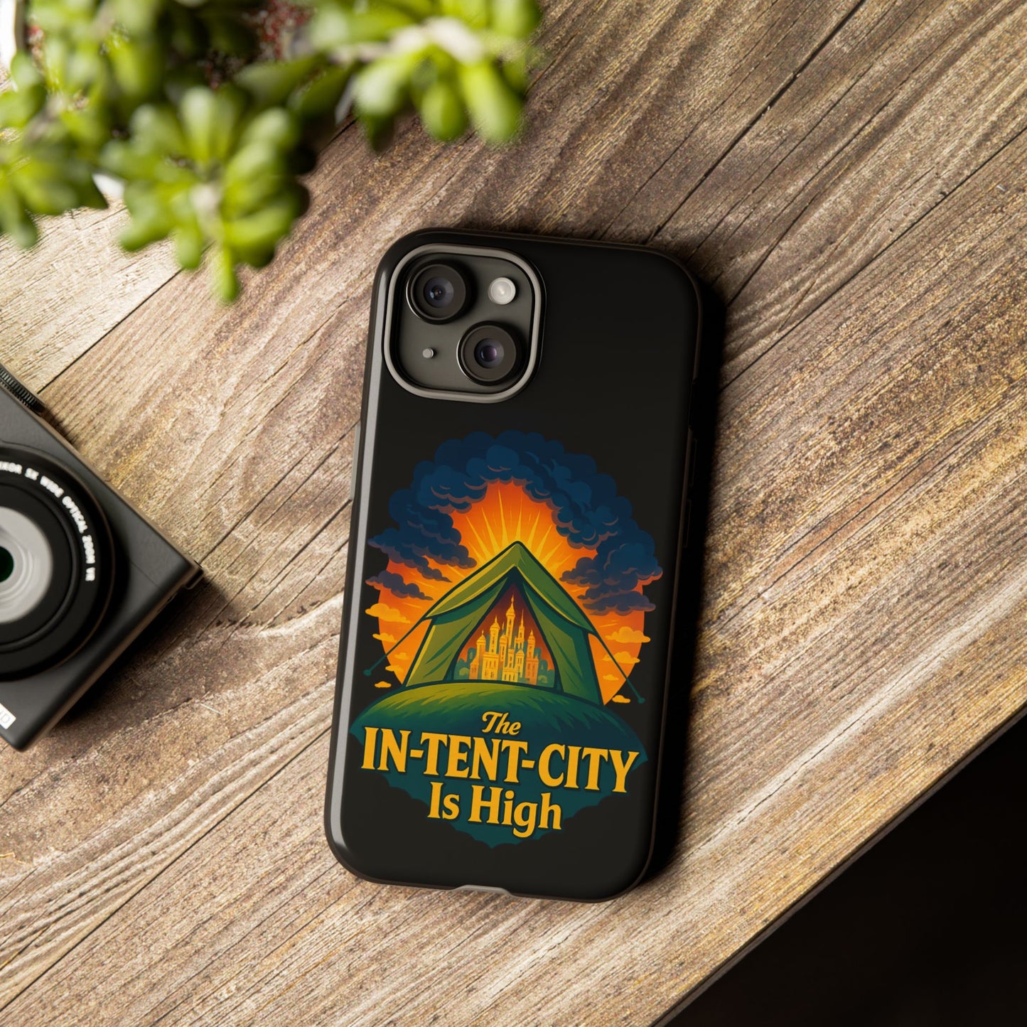 iPhone Case - The In-Tent-City is High Design Intense Phone Case Funny Intensity iPhone Case