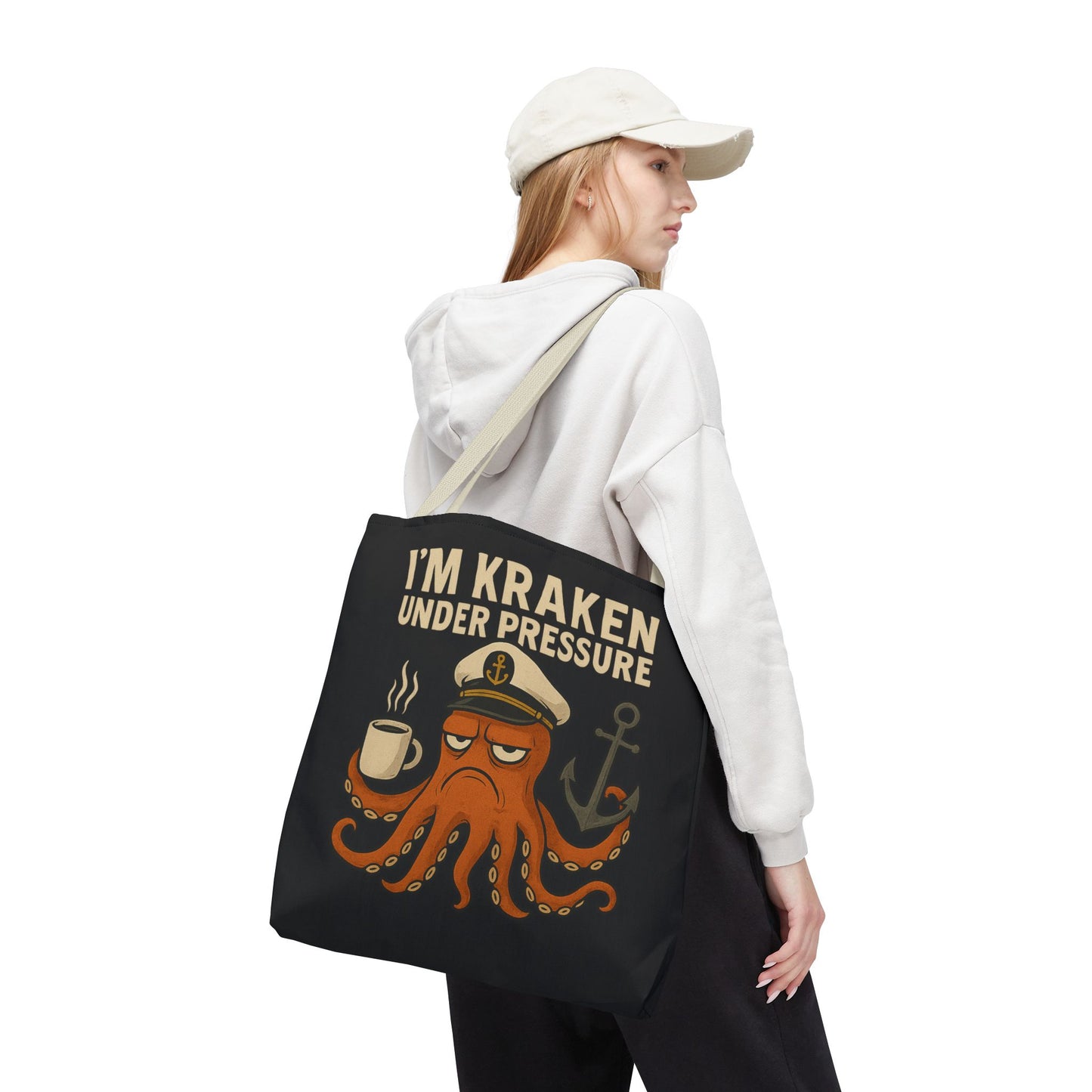 Stressed Octopus Tote Bag Nautical Bag Beach Tote Ocean Reusable Bag Seaside