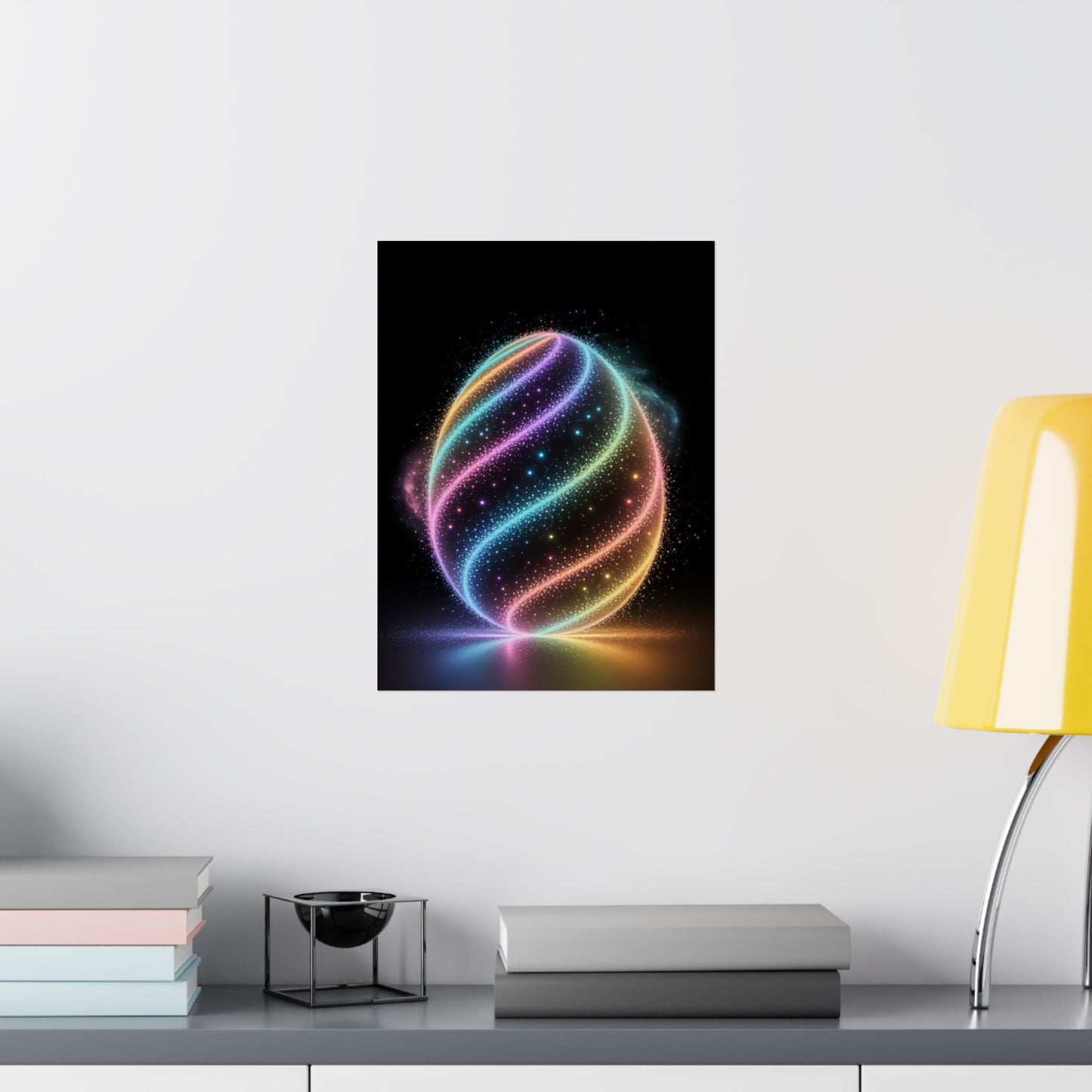 Easter Poster Bioluminescent Easter Egg Wall Art Easter Decor Easter Decoration