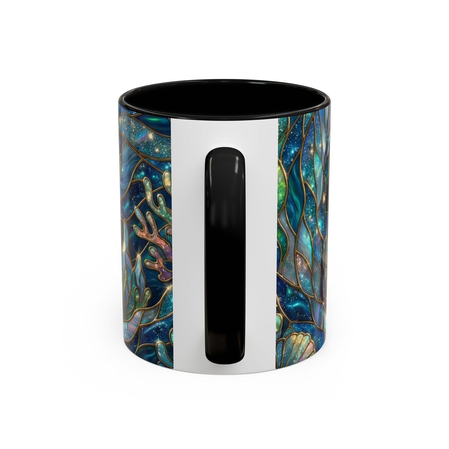 Seal Coffee Mug, Stained Glass Seal Mug, Cute Ocean Animal Art Mug, Marine Life Gift, Unique Ceramic Coffee Cup, 11oz 15oz Wildlife Mug