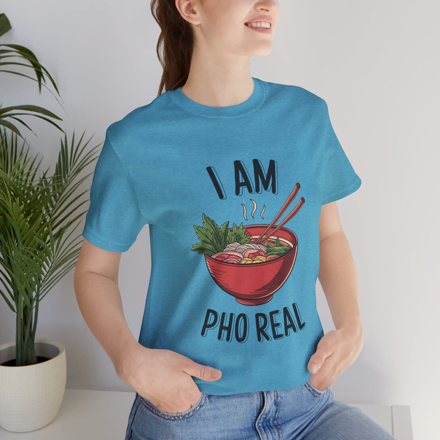 I Am Pho Real T-Shirt | Funny Pho Noodle Bowl Tee, Vietnamese Food Pun Shirt, Ramen & Noodle Lover Gift, Cute Asian Cuisine Graphic Top