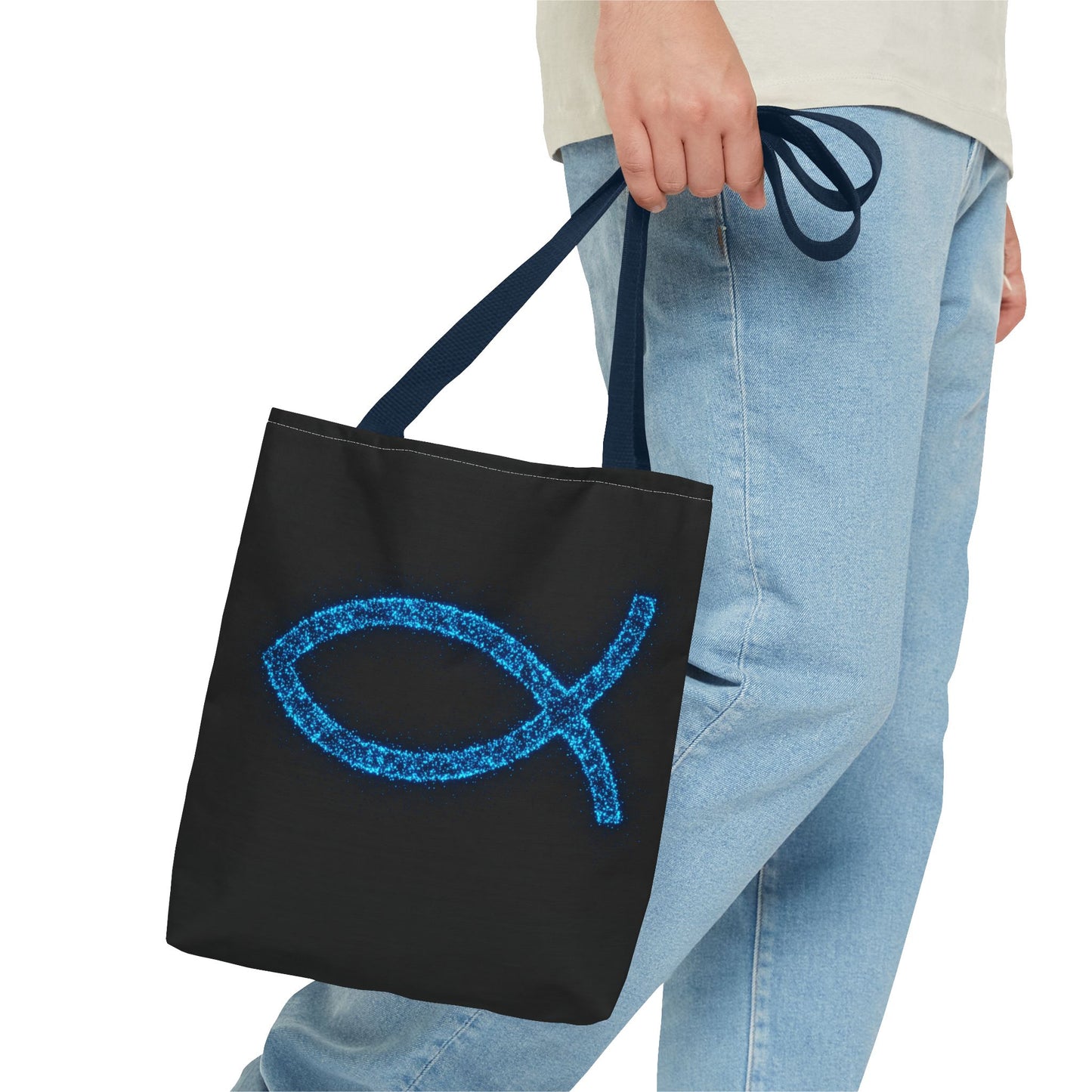 Sparkling Fish Symbol Tote Bag - Inspirational Vibes