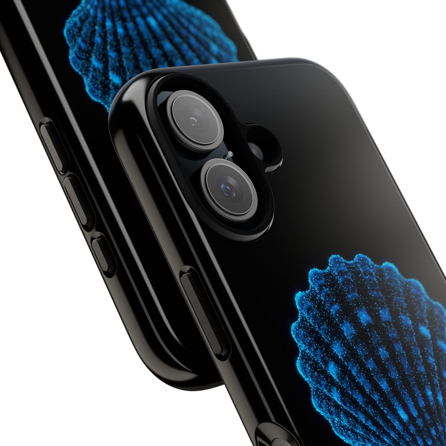 Ocean Blue Shell Tough iPhone Case Durable Design for Beach Lovers